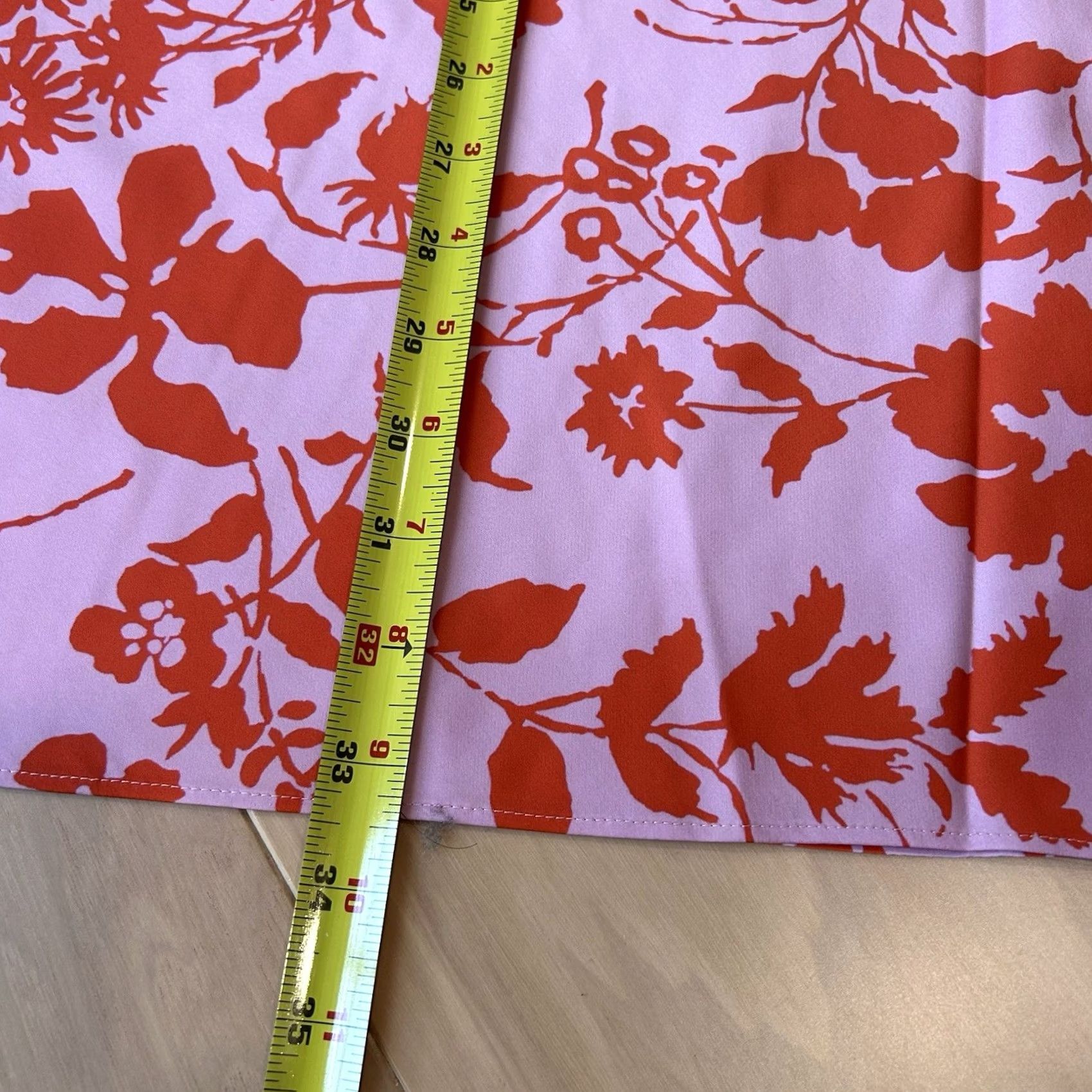 Outerknown Outerknown Skirt Womens M Pink Floral Print Midi Length Women Size 32" / US 10 / IT 46 - 7 Thumbnail