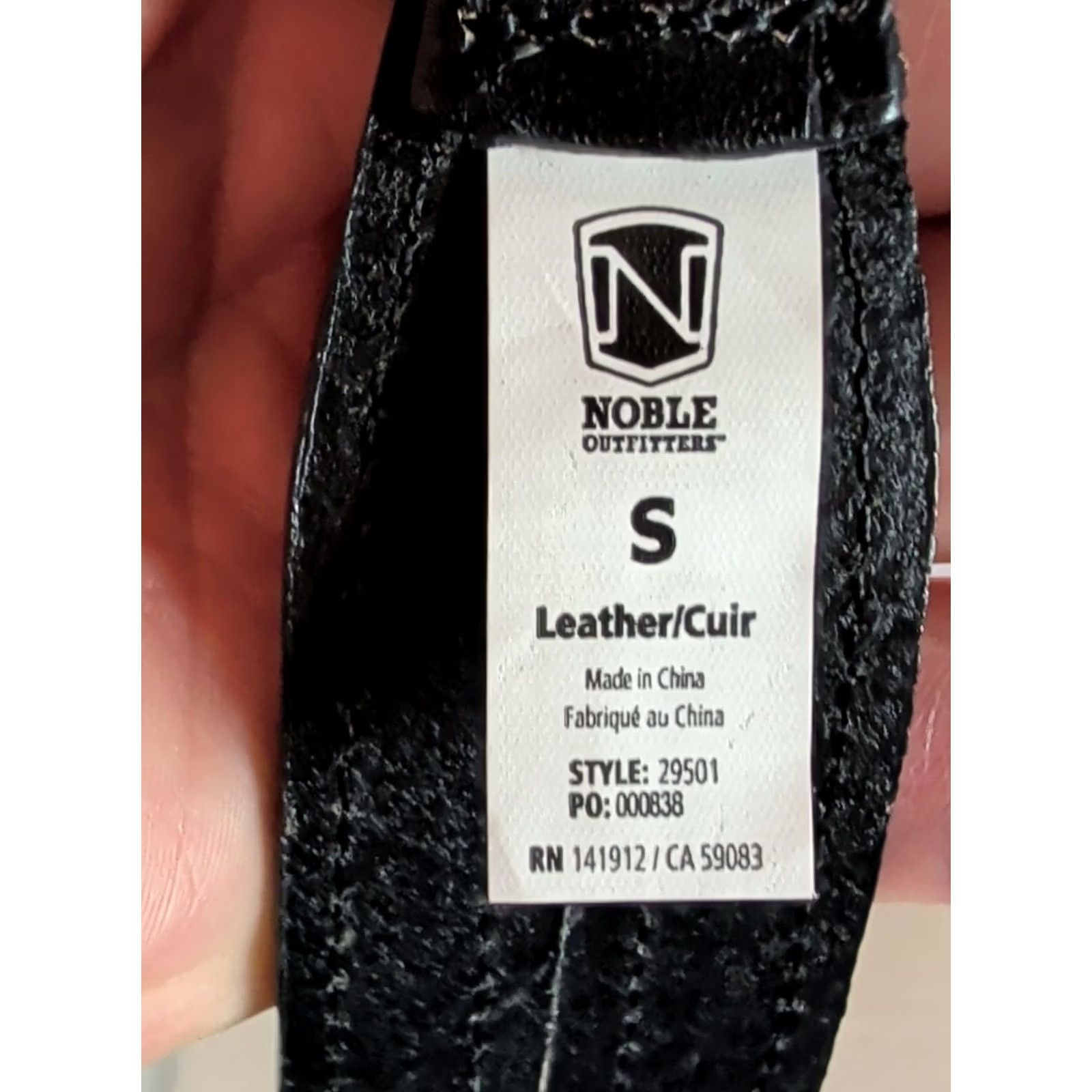 Vintage Noble Outfitters Women's Belt Black Leather O-Ring Waist Belt Small Regular Medium Buckle Silver Hardware Classic Equestrian Horse Size ONE SIZE - 5 Thumbnail