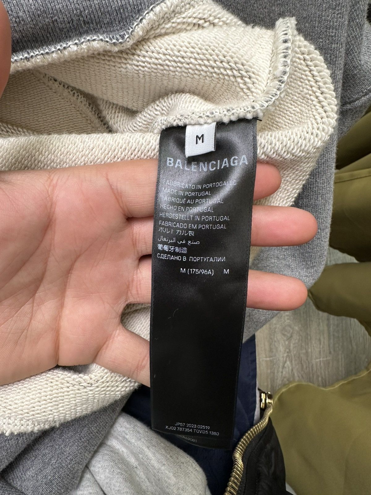 Balenciaga Balenciaga Heavy Grey Zip Hoodie Size US M / EU 48-50 / 2 - 5 Thumbnail