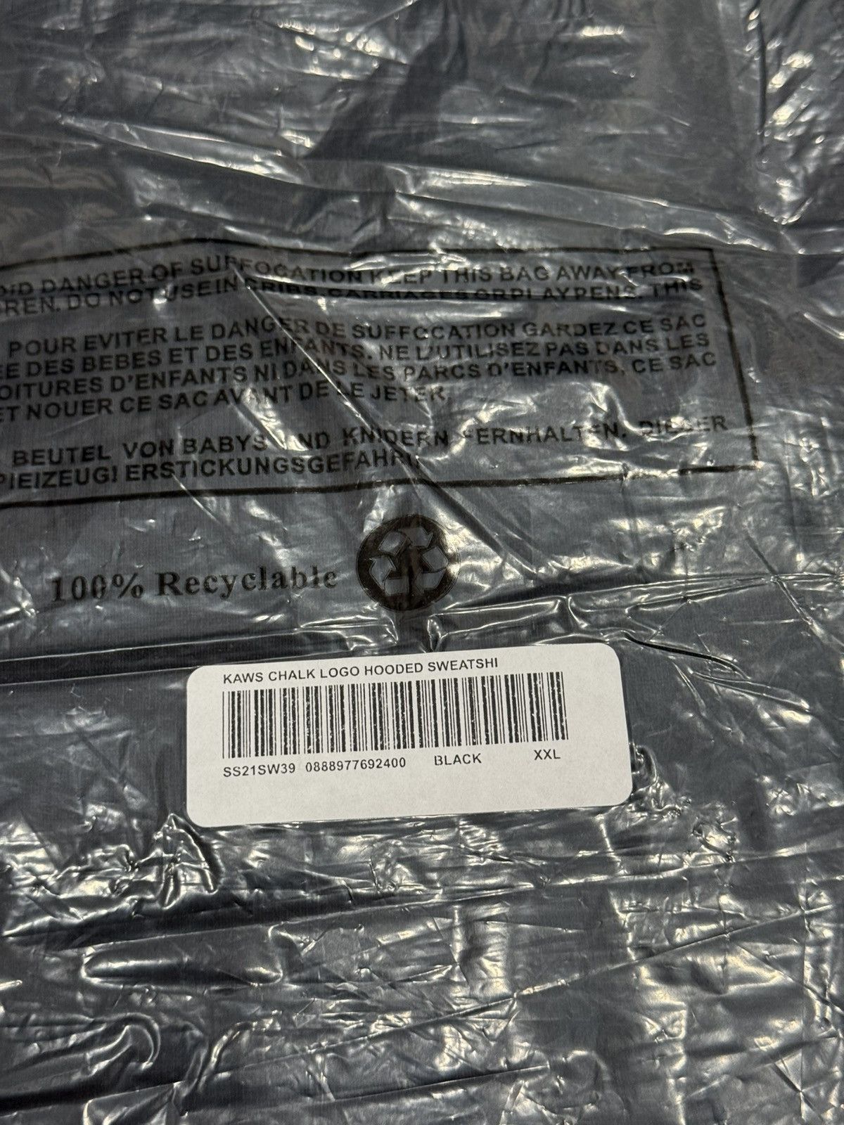 Kaws × Supreme Supreme Kaws Box Logo Hoodie (Chalk Logo Hoodie) Size US XXL / EU 58 / 5 - 6 Thumbnail