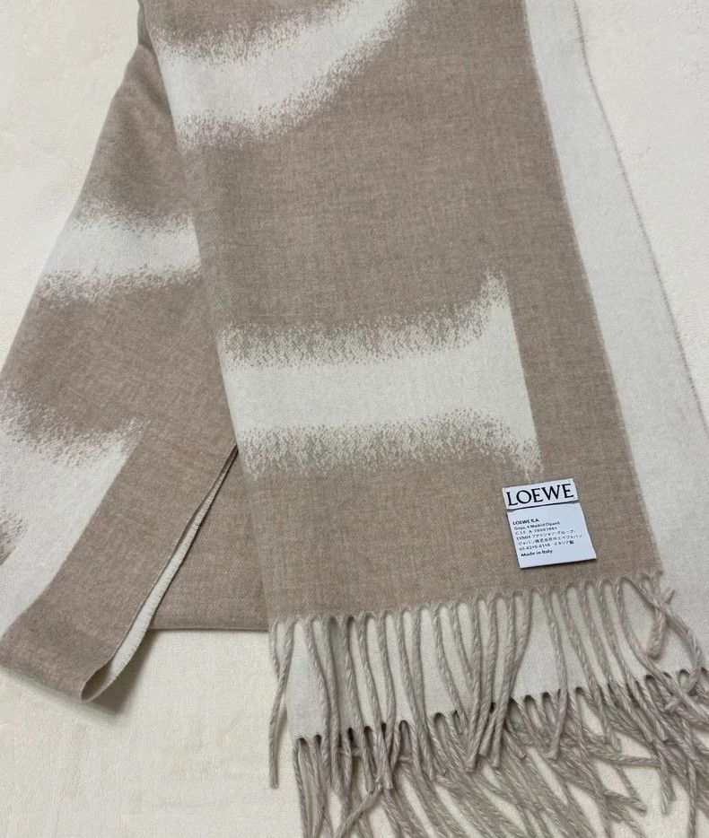 Loewe LOEWE Cashmere Striped Scarf - dmc Size ONE SIZE - 1 Thumbnail