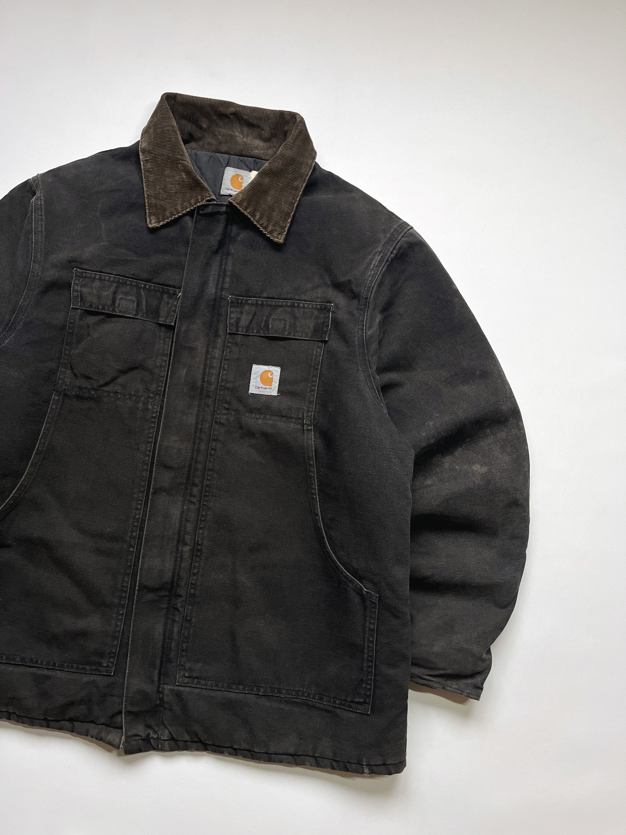 Carhartt Vintage 90s Carhartt C26 Arctic Quilt Lined Jacket Black Size US XL / EU 56 / 4 - 4 Thumbnail