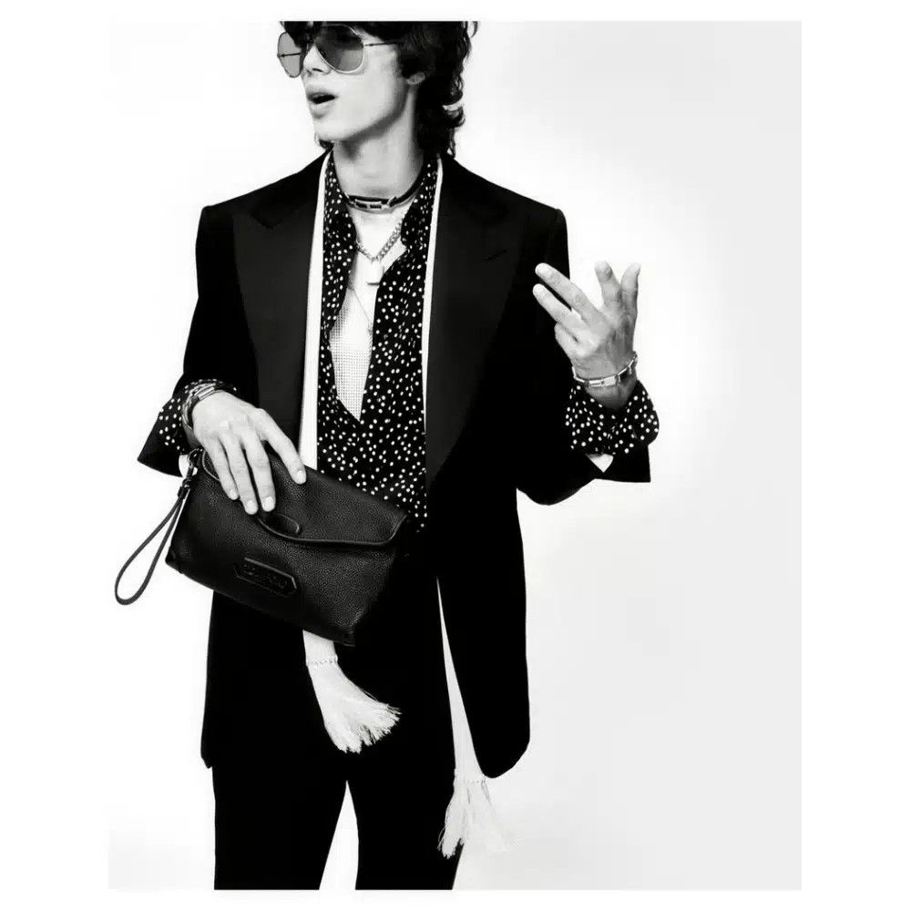 Tom Ford o1loc1c0426 HRO003 Crepe De Chine Fluid Fit Shirt in Black Size US XL / EU 56 / 4 - 3 Thumbnail