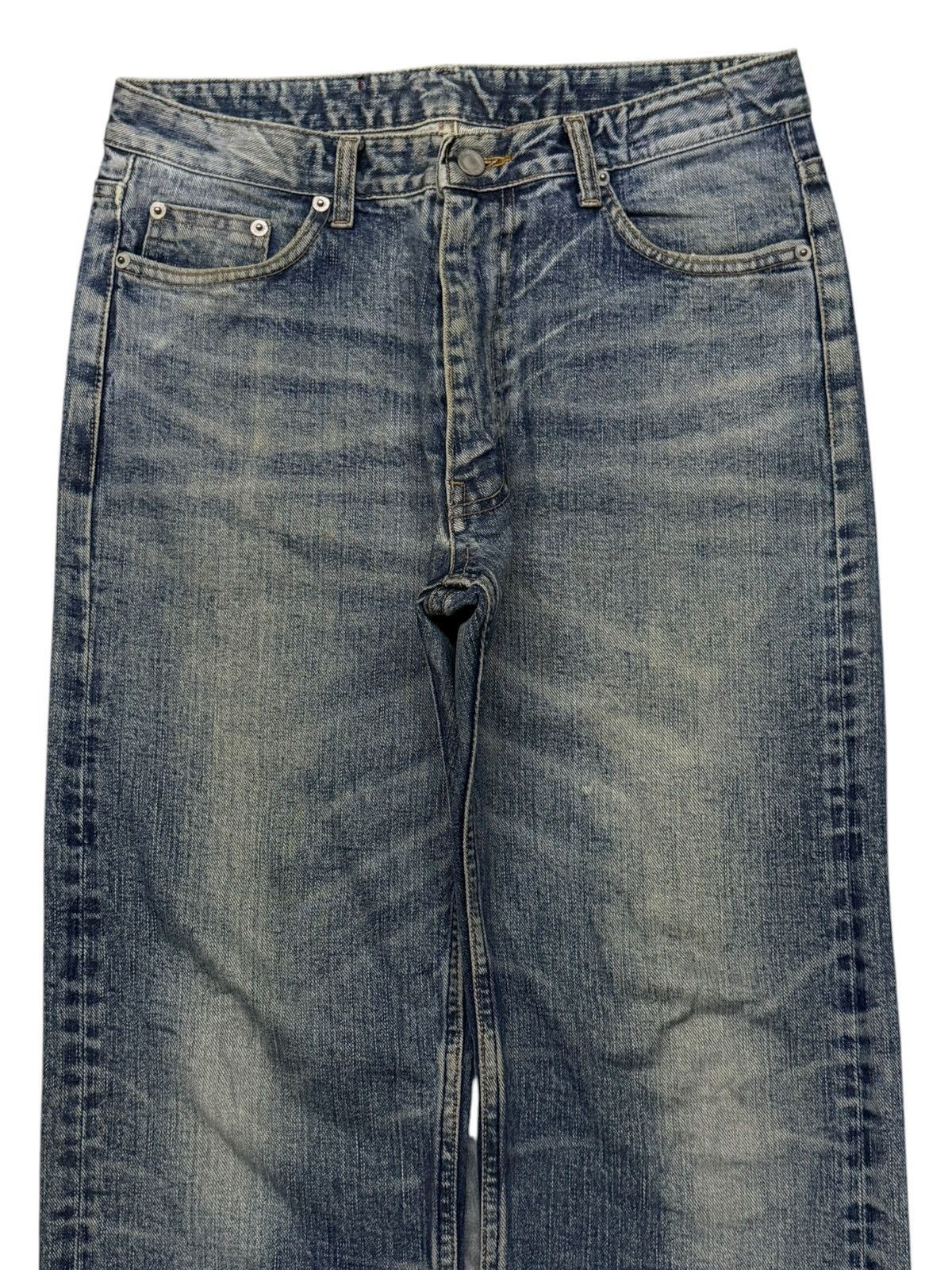 Japanese Brand Vintage Absolut Jeans | Vintage Faded Wash Straight Fit | 30 Size US 30 / EU 46 - 4 Thumbnail