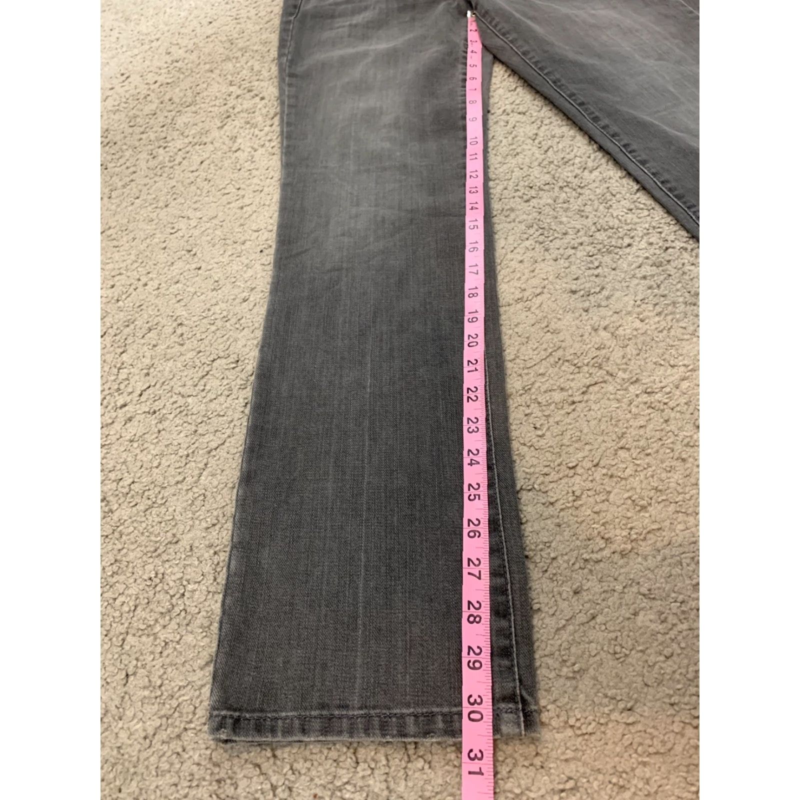 Ann Taylor Ann Taylor Loft Jeans Slim Straight Gray Wash Denim Women Size 4 Slim fit, Regular, Gray, Jeans, Women, 4 Size 27" / US 4 / IT 40 - 2 Thumbnail