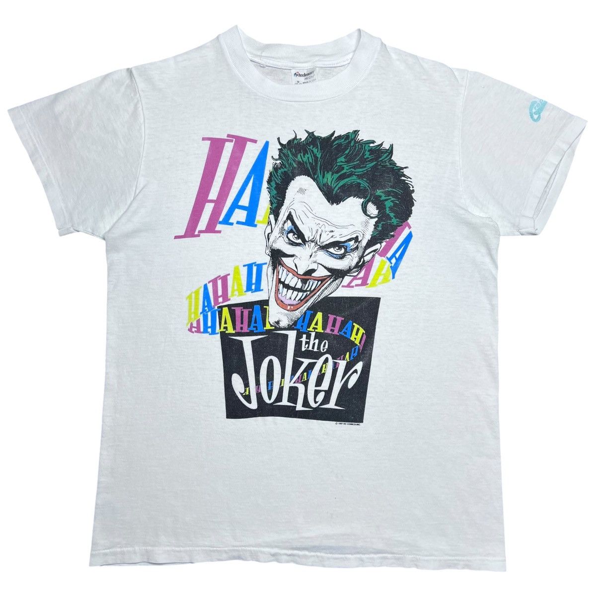 DC Comics 1987 The Joker Laughing Batman DC Comics Graphitti Tee Size US M / EU 48-50 / 2 - 1 Thumbnail