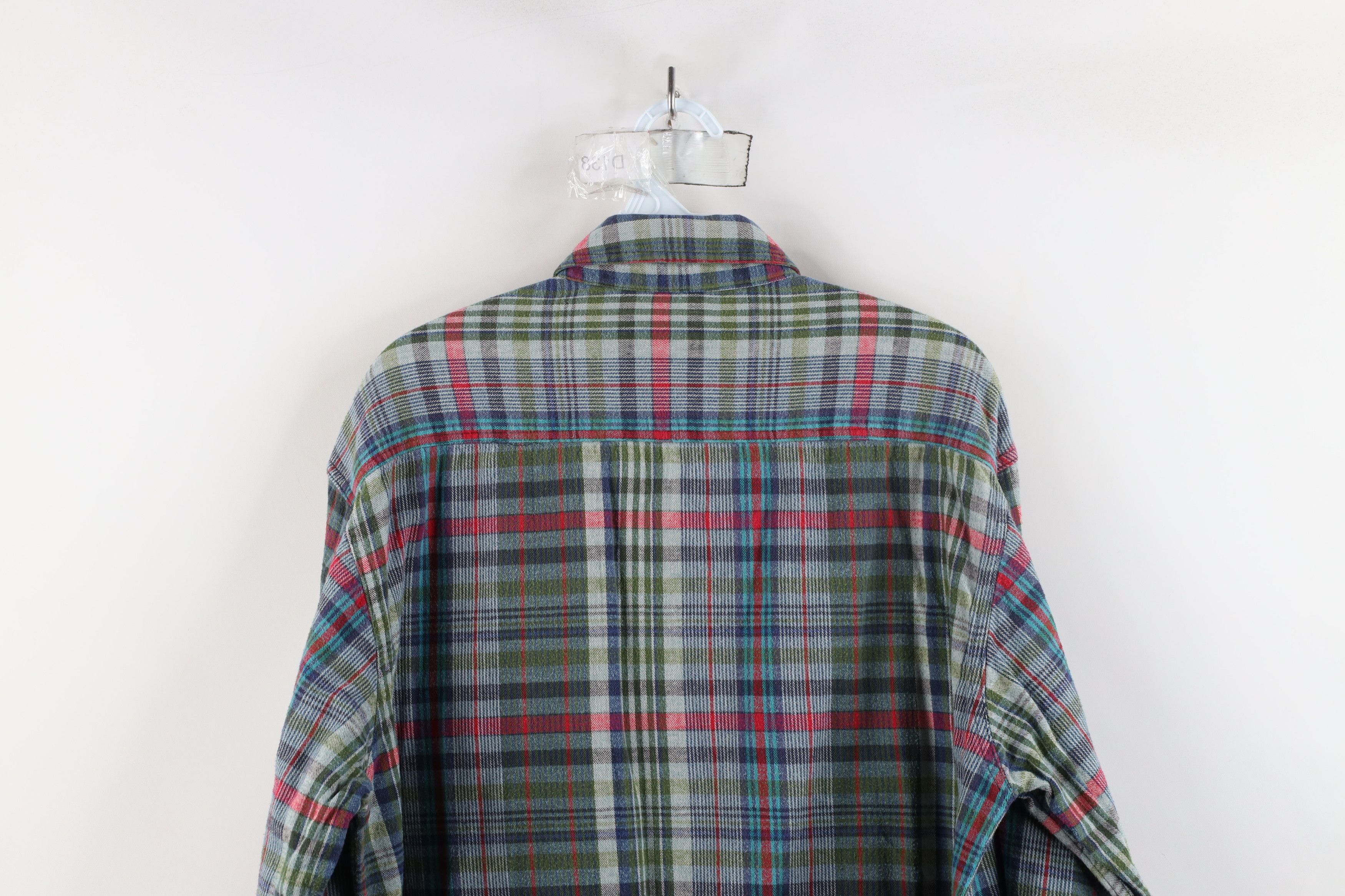 Vintage × Woolrich Woolen Mills Vintage 90s Woolrich Rainbow Plaid Flannel Button Down Shirt Size US L / EU 52-54 / 3 - 10 Thumbnail