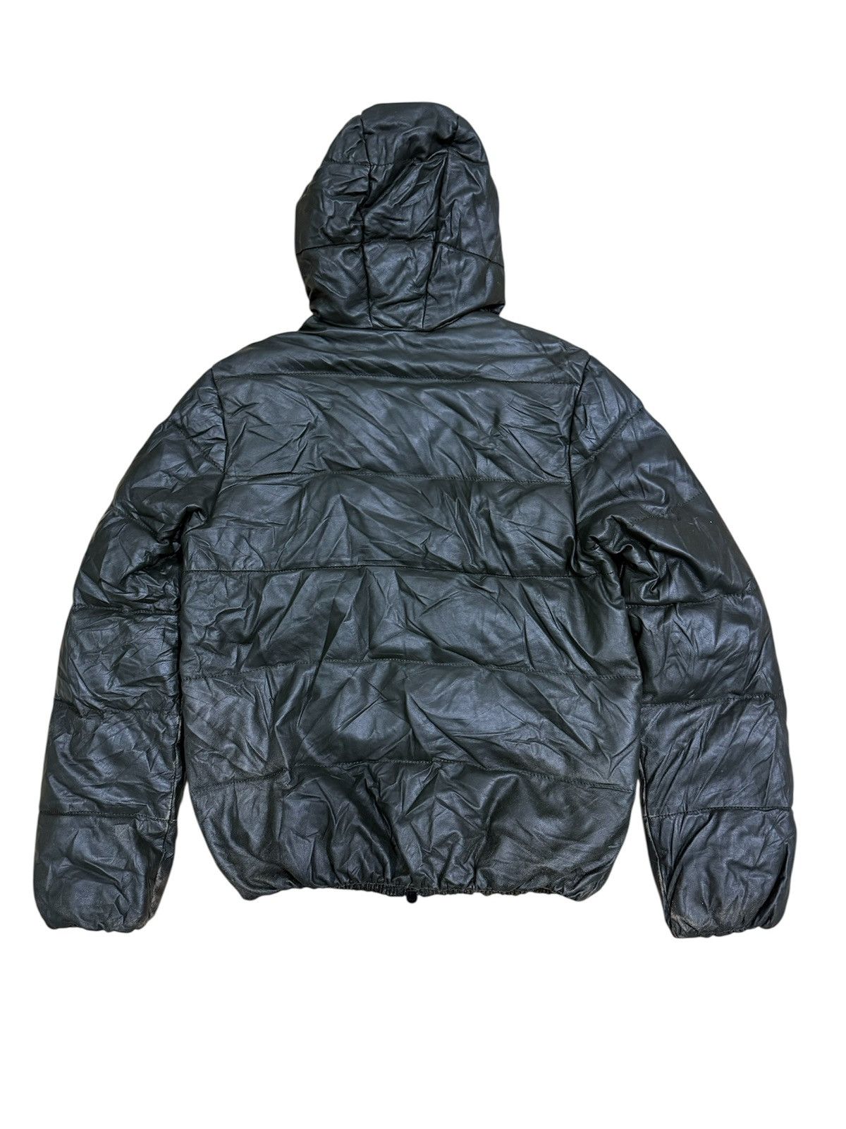 Duvetica DUVETICA FULL ZIPPER LEATHER PUFFER JACKET Size US M / EU 48-50 / 2 - 3 Thumbnail