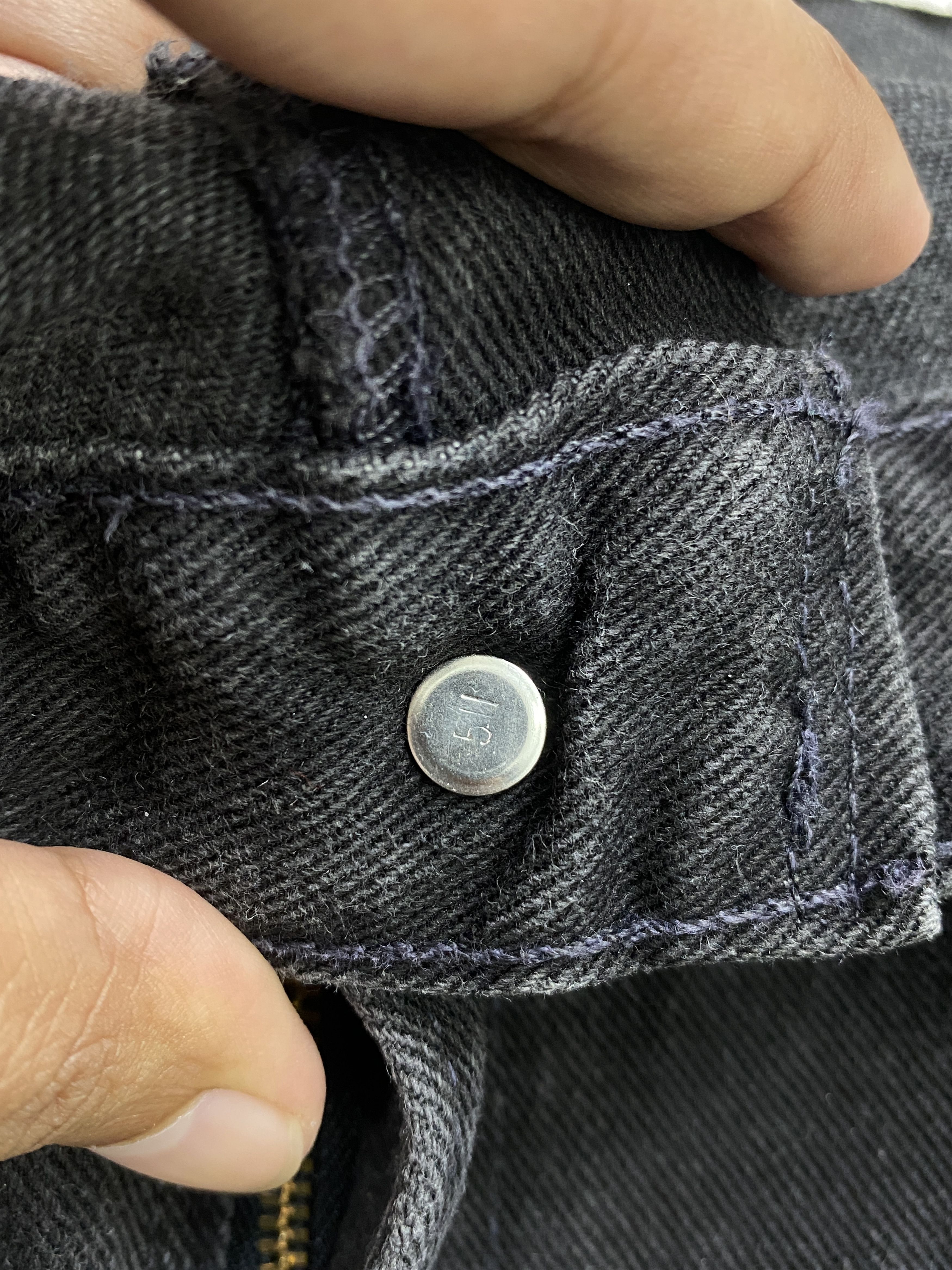 Levi's × Vintage Vintage 90s Levis 559 Super Black Jeans Size US 41 - 12 Thumbnail