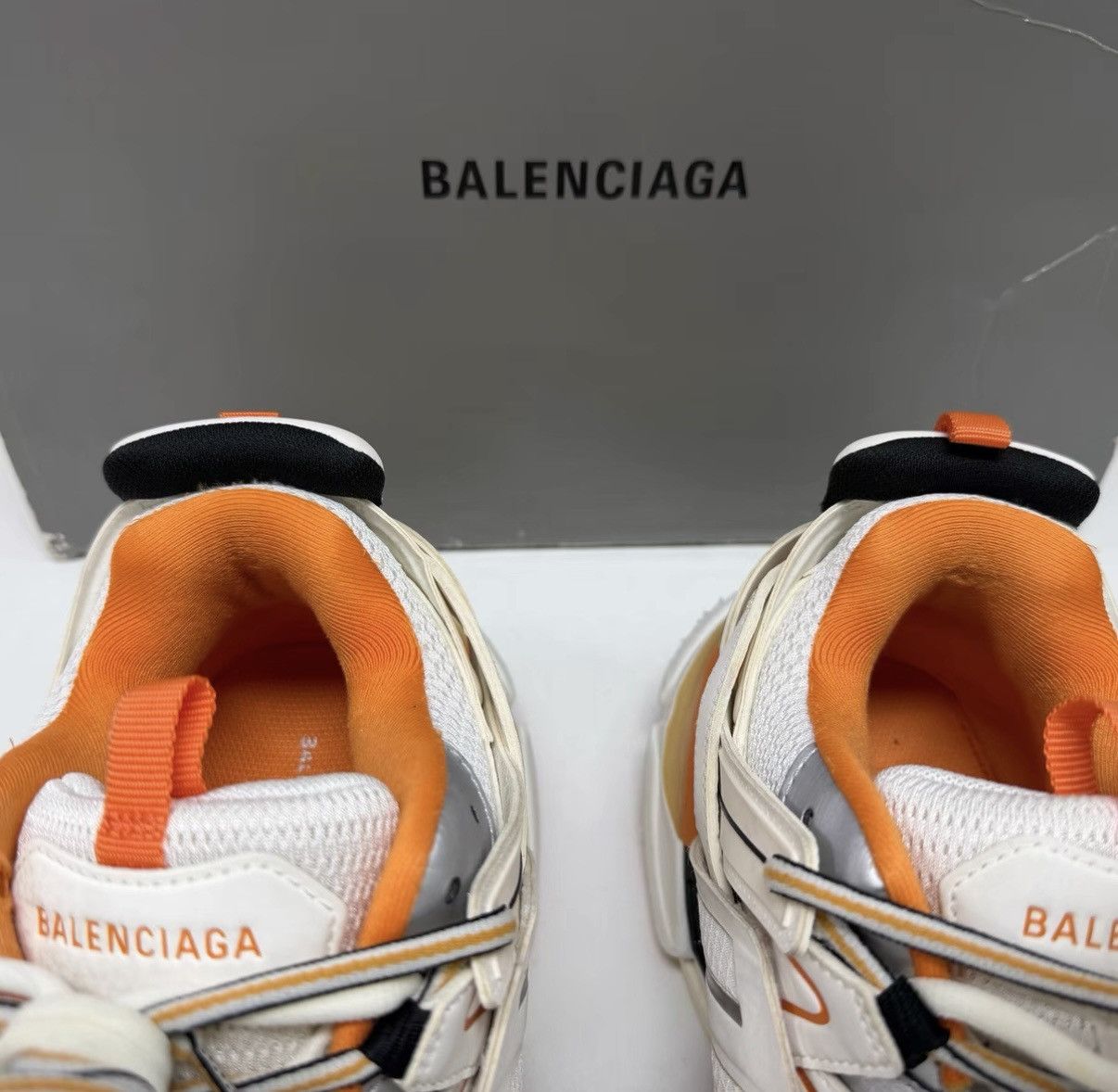 Balenciaga Balenciaga Track White/Orange shoes Size US 8.5 / EU 41-42 - 3 Thumbnail