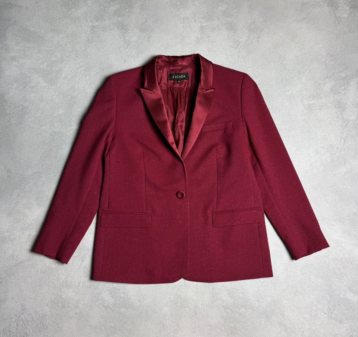 Escada ESCADA Virgin Wool Blazer Jacket Size S / US 4 / IT 40 - 1 Thumbnail