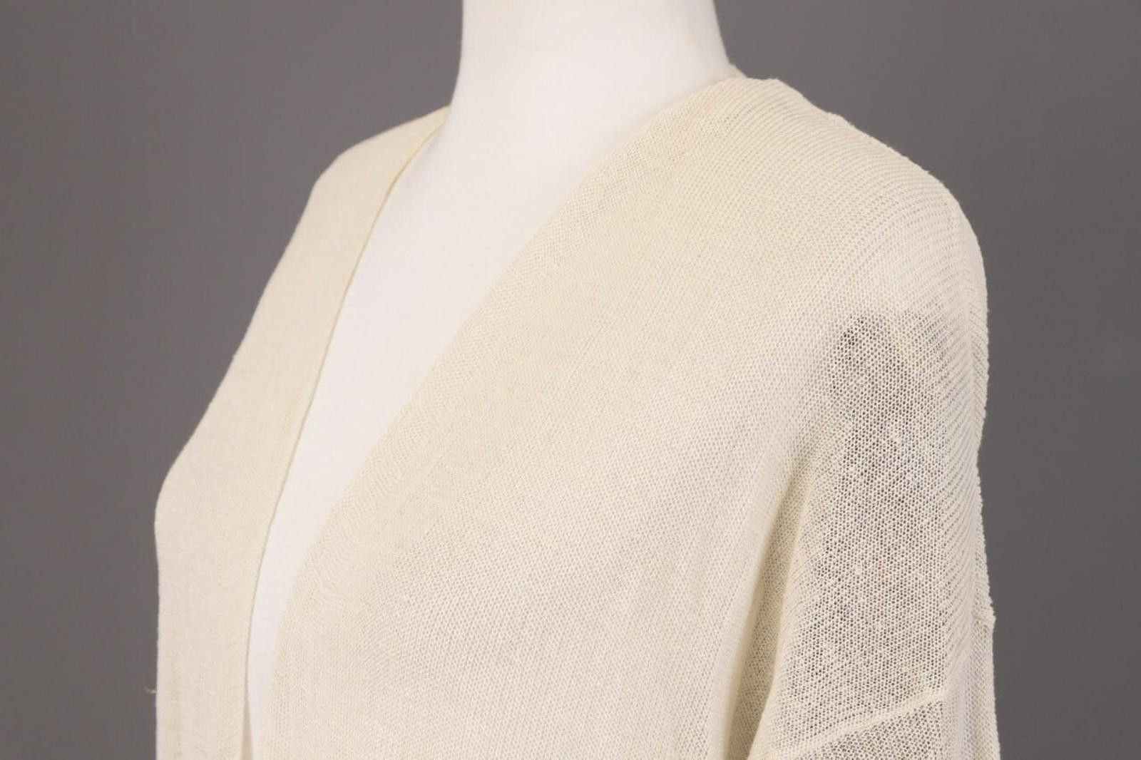 Eileen Fisher Eileen Fisher Beige Linen Knit Cape Cardigan Sweater Size XL Size XL / US 12-14 / IT 48-50 - 9 Thumbnail