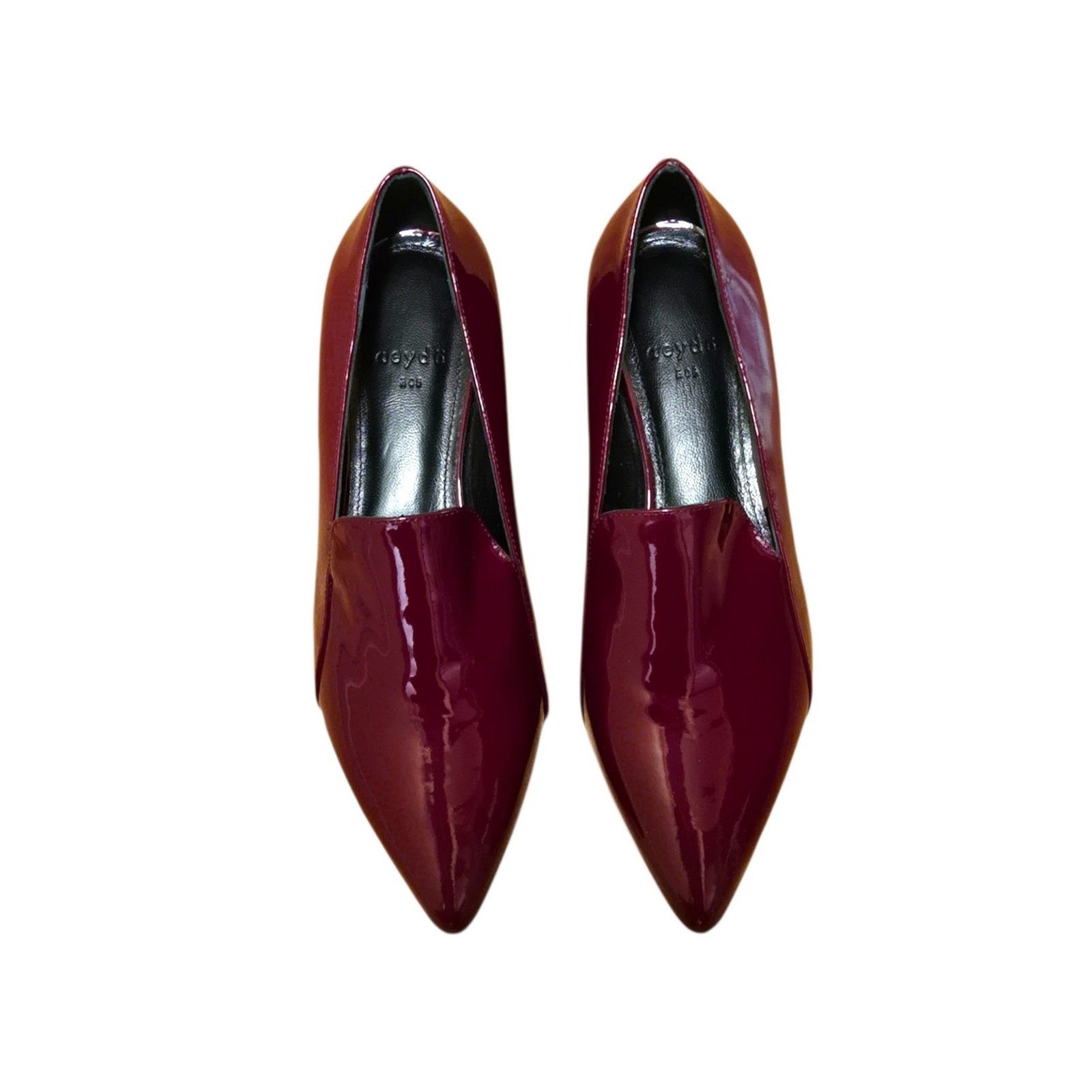 aeyde Aeyde Red Pointed Toe Patent Leather Minimalist Ballet Flats Size US 6 / IT 36 - 2 Thumbnail