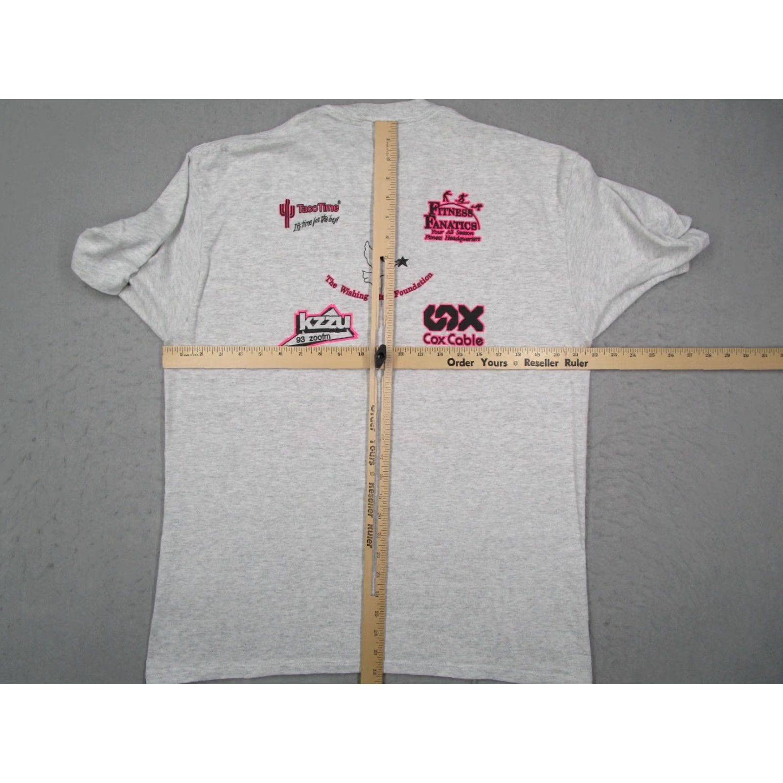 Jerzees Vintage Jerzees 1990s Roller Fest 1993 Men's XL Gray 50/50 Heavyweight Crew T-Shirt Graphic Double-Sided N/A Size US XL / EU 56 / 4 - 6 Thumbnail
