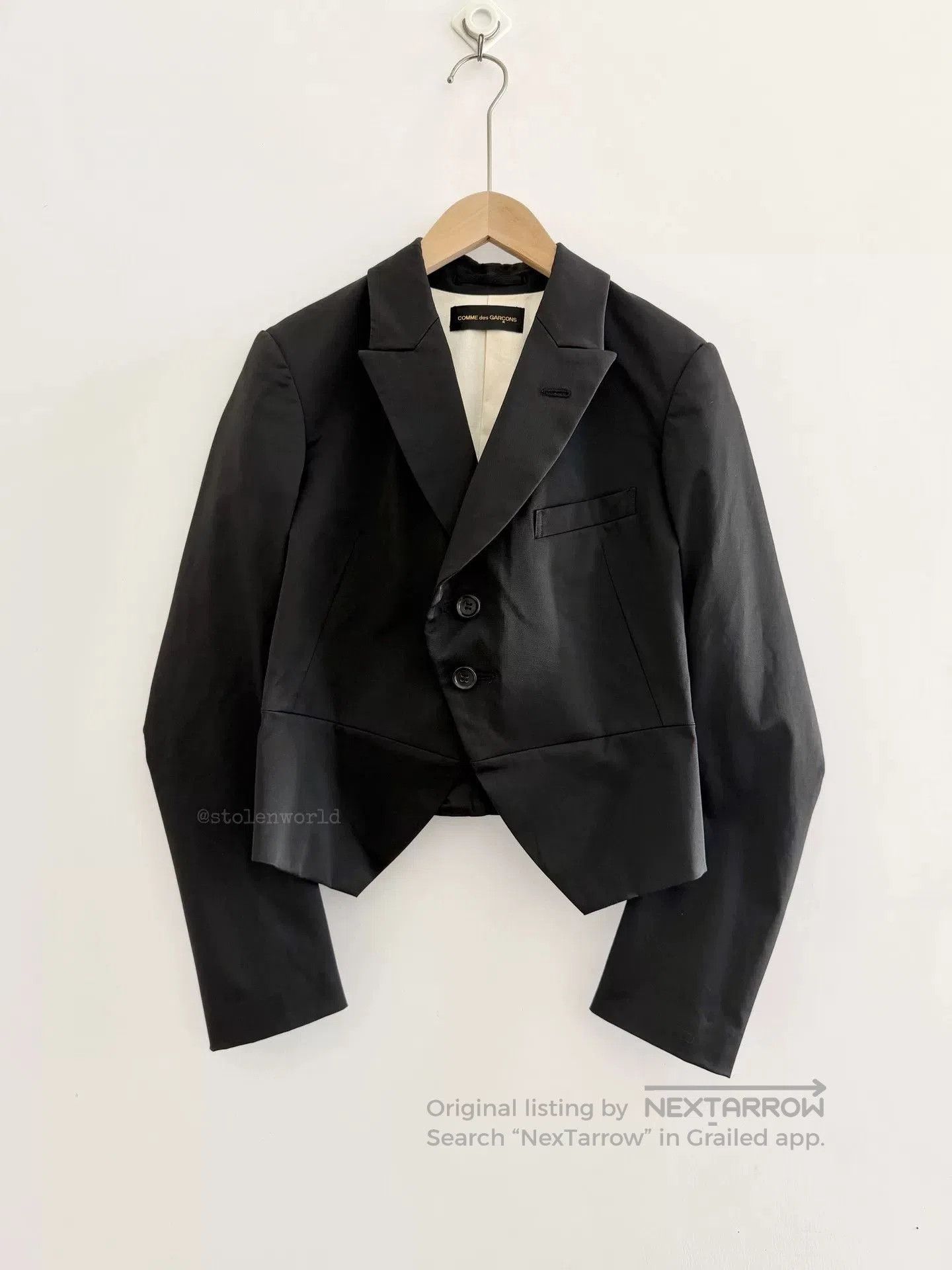 Comme des Garcons comme des garçons cropped sleeve blazer. Size S / US 4 / IT 40 - 1 Thumbnail