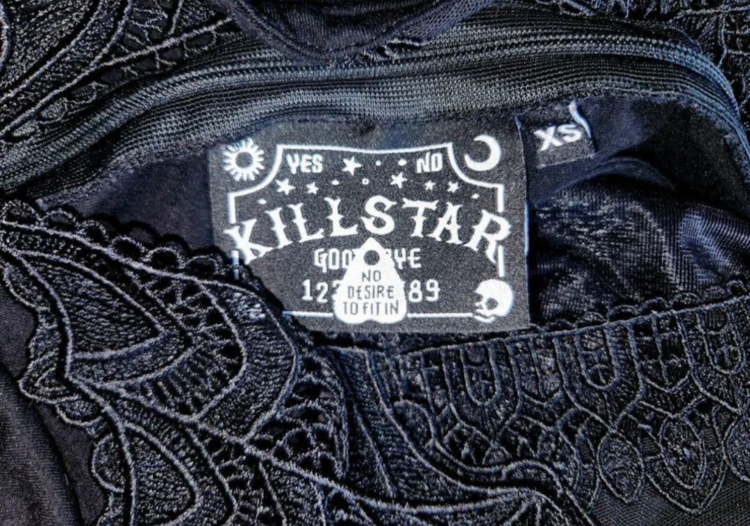 Killstar Killstar Gothic Lacey Black Dress Size XS / US 0-2 / IT 36-38 - 3 Thumbnail