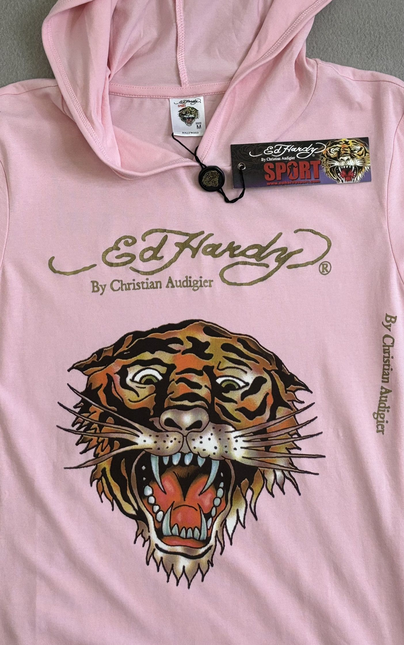 Christian Audigier × Ed Hardy Ed Hardy Sport Pink Hoodie Size M Size M / US 6-8 / IT 42-44 - 9 Thumbnail