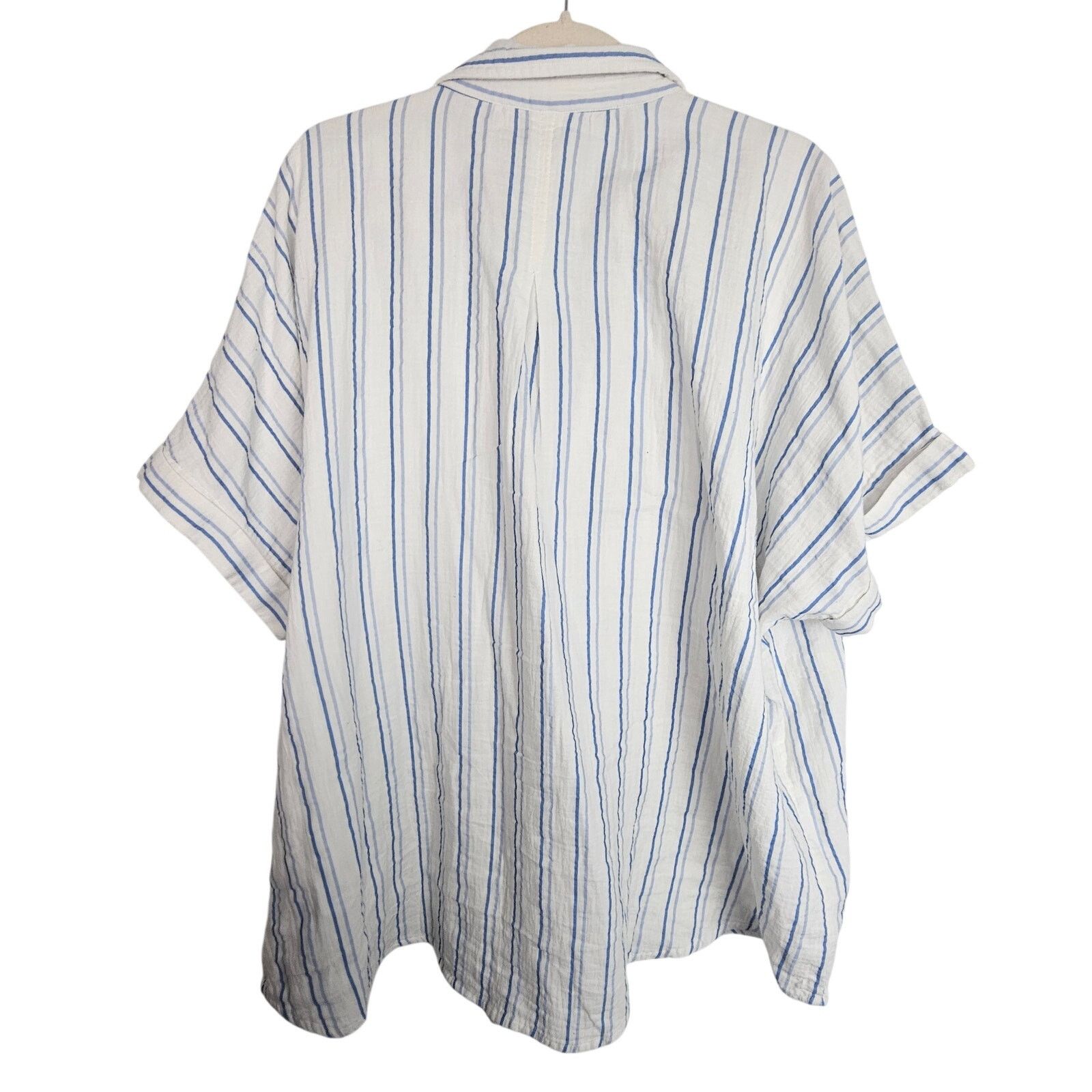 PACCBET Pact Atlantic Stripe Double Gauze Oversized Shirt M/L Size L / US 10 / IT 46 - 9 Thumbnail