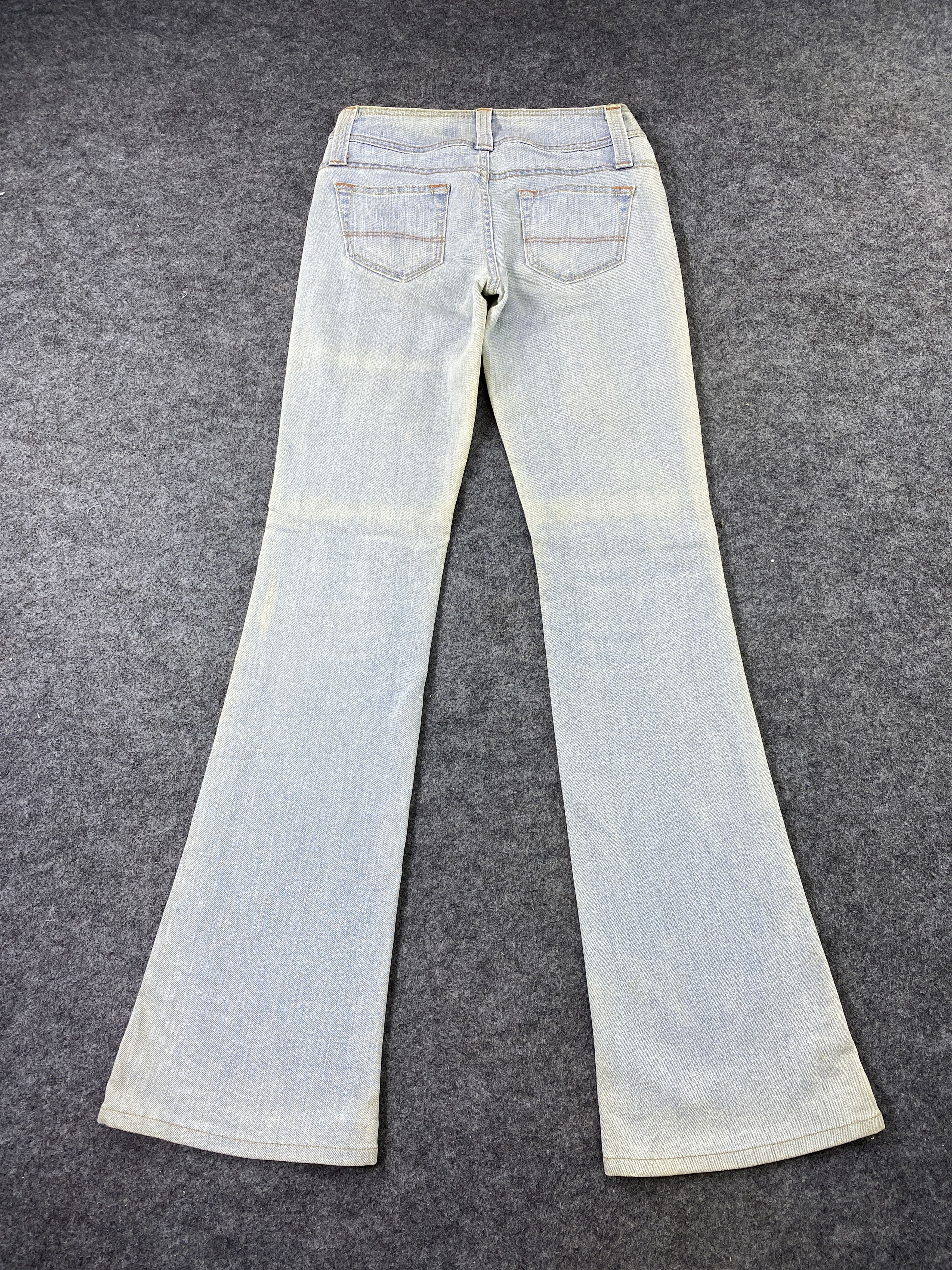Japanese Brand Brappers Flare Blue Wash Jeans - J1049 Size 26" / US 2 / IT 38 - 4 Thumbnail