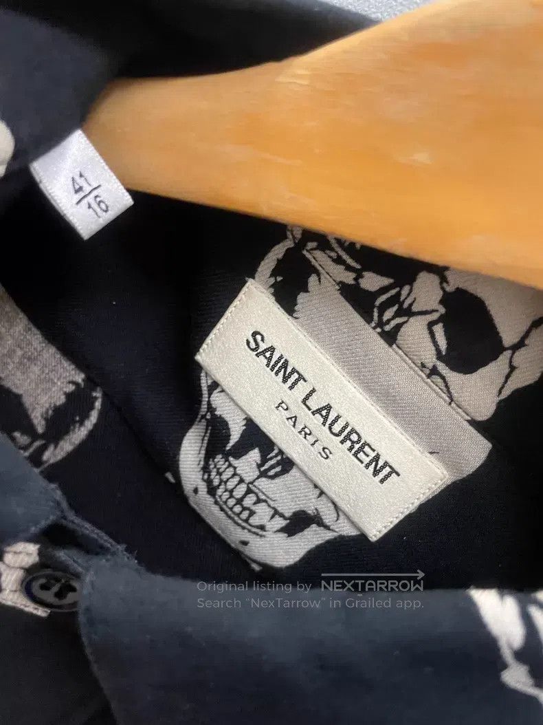 Saint Laurent Paris Saint Laurent Paris size 41 Skull Shirt i Size US XL / EU 56 / 4 - 4 Thumbnail