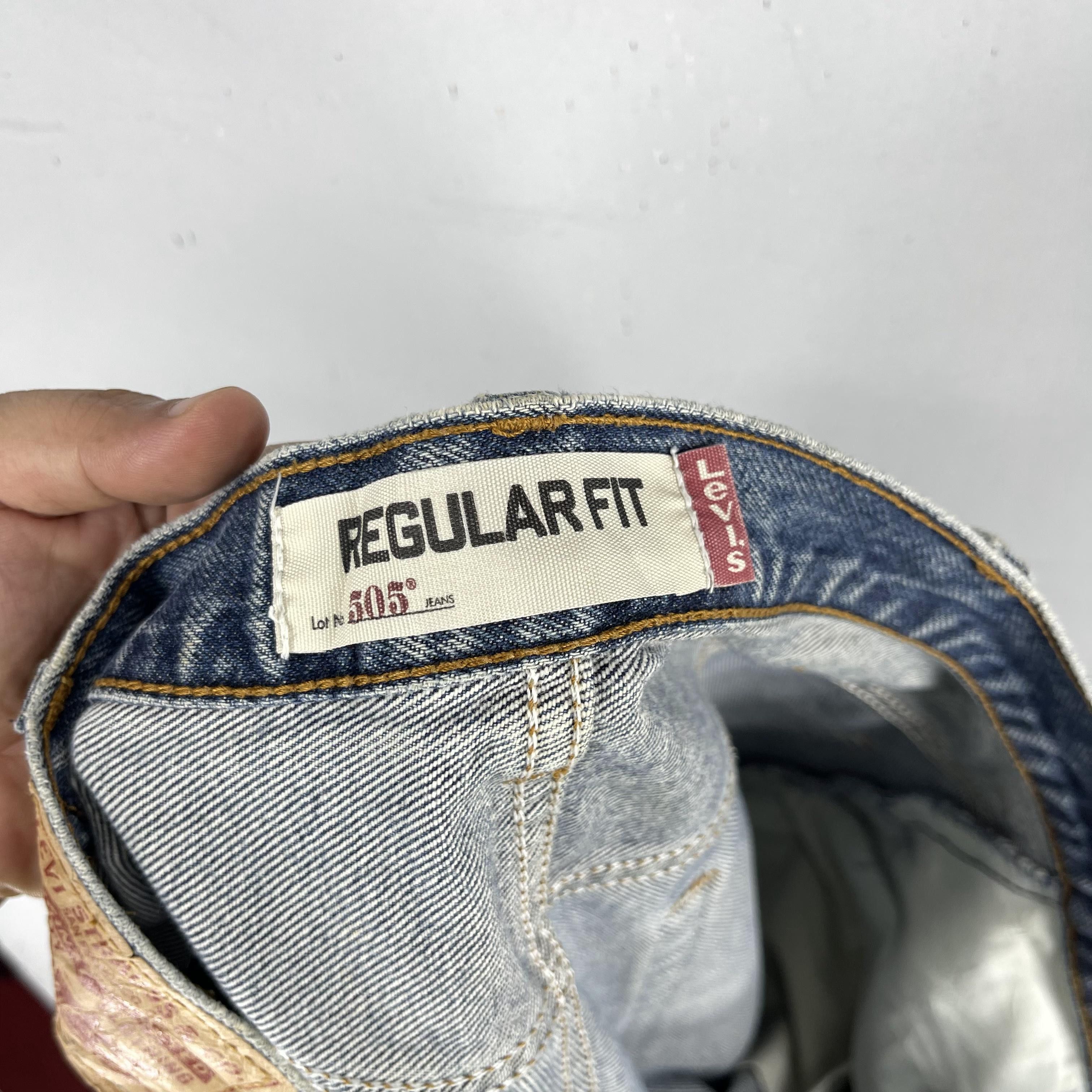Levi's × Vintage W37 L33 Vintage Levis 505 Distressed Ripped Jeans Size US 37 - 5 Thumbnail
