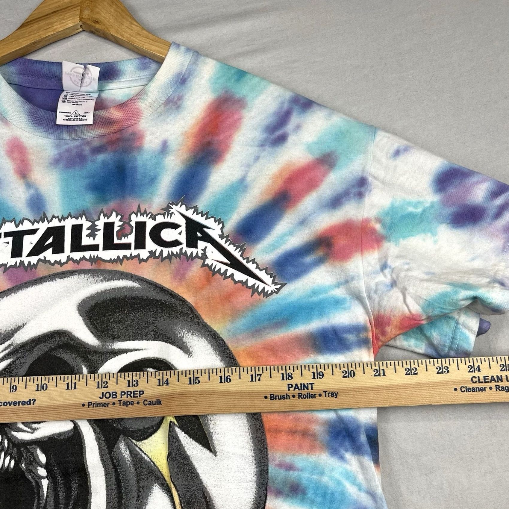 Delta VINTAGE Metallica Shirt Mens Large Summer Sanitarium Tour 2003 Tie Dye Band Tee Size US L / EU 52-54 / 3 - 7 Thumbnail