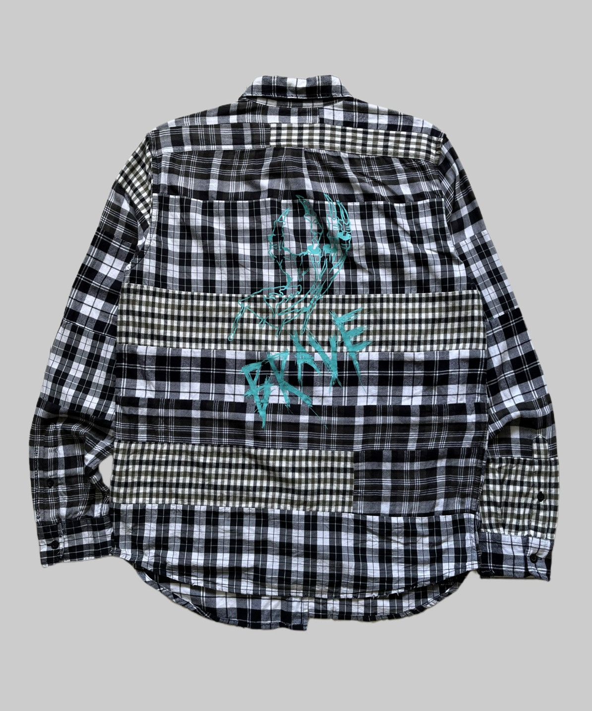 Diesel Diesel Archive Reconstructed Multi-Plaid Patchwork Shirt Size US M / EU 48-50 / 2 - 13 Thumbnail