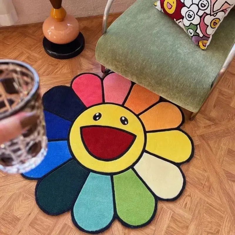 Other Flower Carpet Soft Tufted Rug Cute Size ONE SIZE - 2 Thumbnail