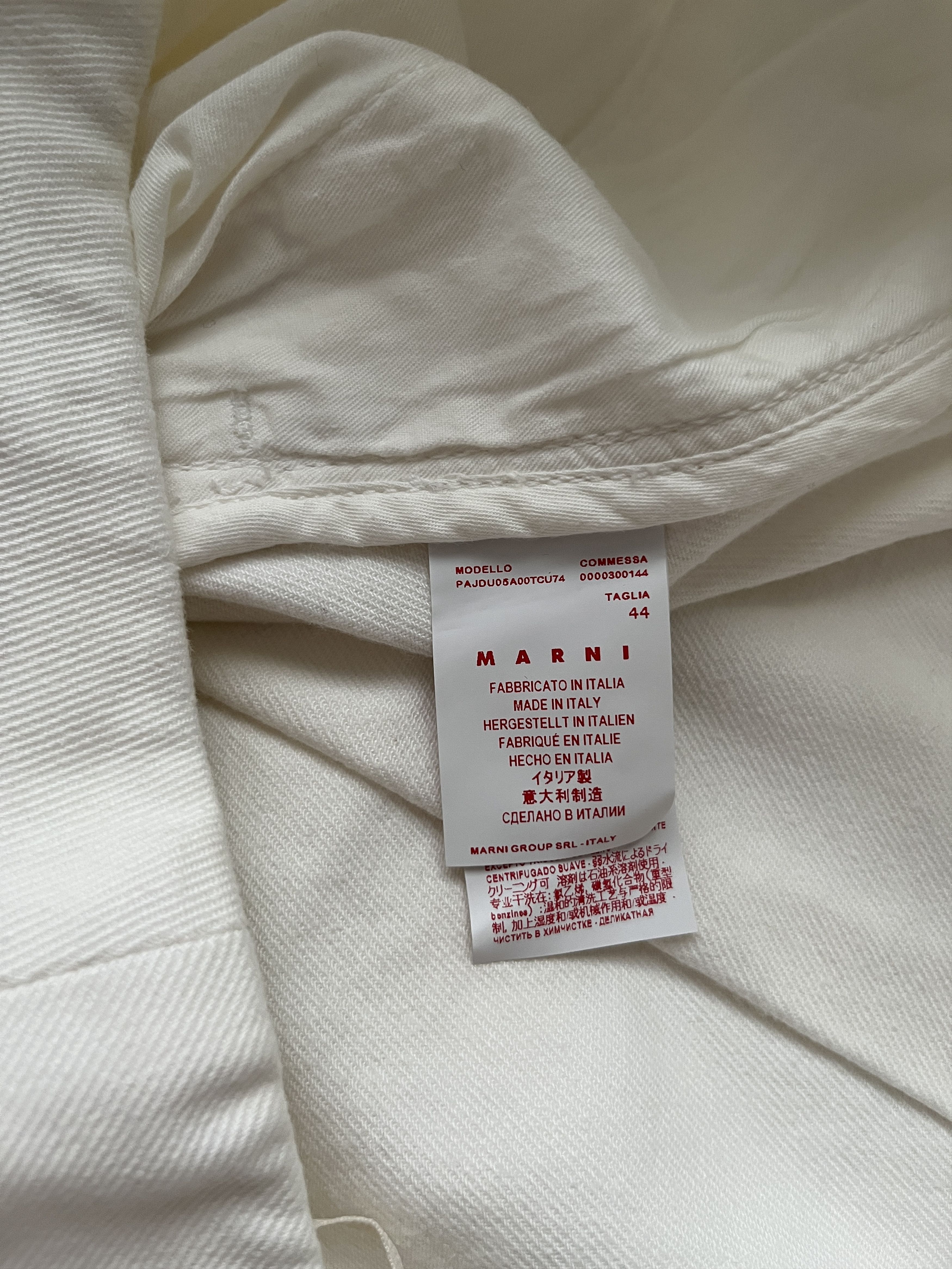 Marni ⚡️QUICK SALE⚡️Marni Stone White Wide Leg Pants Trousers Size 32" / US 10 / IT 46 - 4 Thumbnail