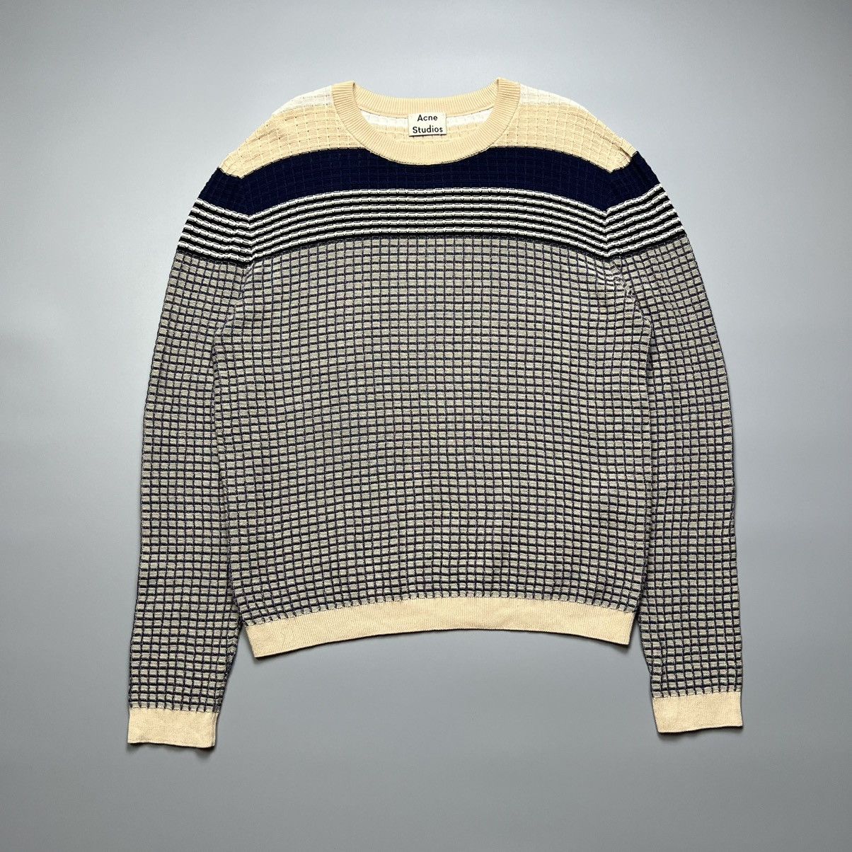 Acne Studios Acne Studios - KOOS waffle Knitted Sweater Size US M / EU 48-50 / 2 - 1 Thumbnail