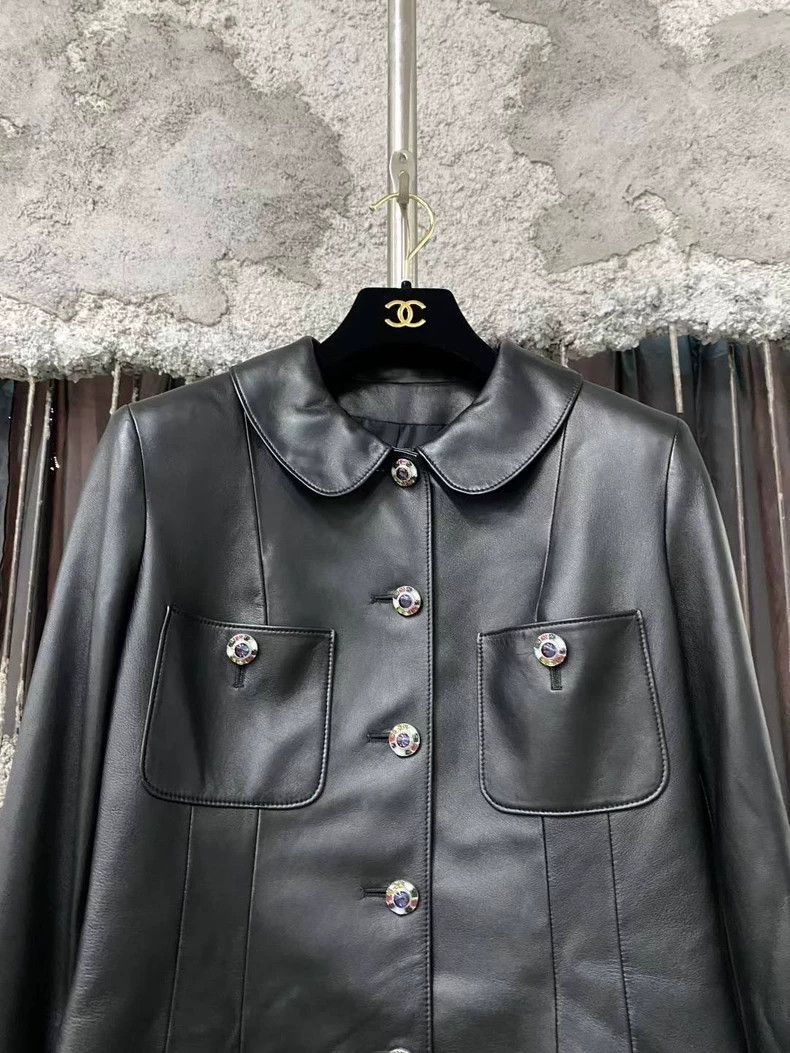 Chanel Chanel 25p black sheepskin four-pocket lapel leather jacke Size XS / US 0-2 / IT 36-38 - 3 Thumbnail