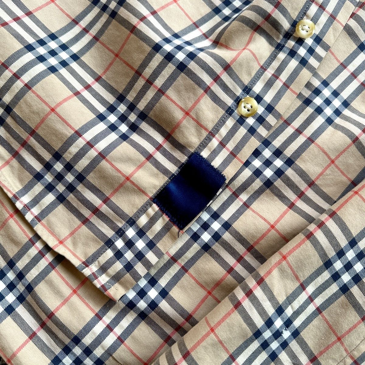 Burberry Classic Nova Check Button Up Shirt Made in USA