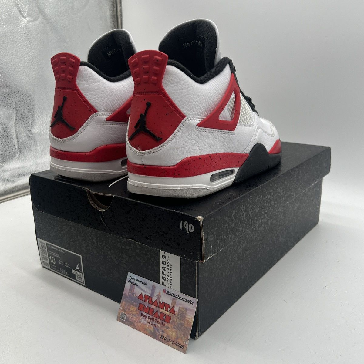 Jordan Brand Air Jordan 4 red cement Size US 10 / EU 43 - 5 Thumbnail
