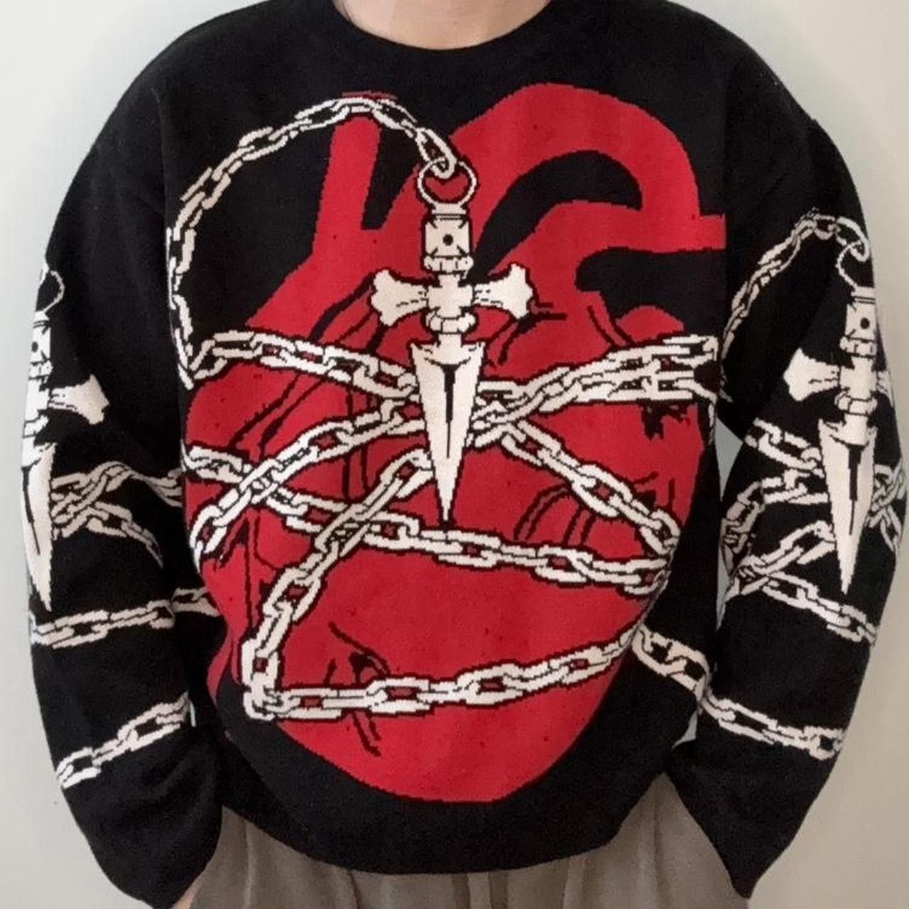 Anime Angel Type Organics Hunter X Hunter Sweater Men’s XL Size US XL / EU 56 / 4 - 1 Thumbnail