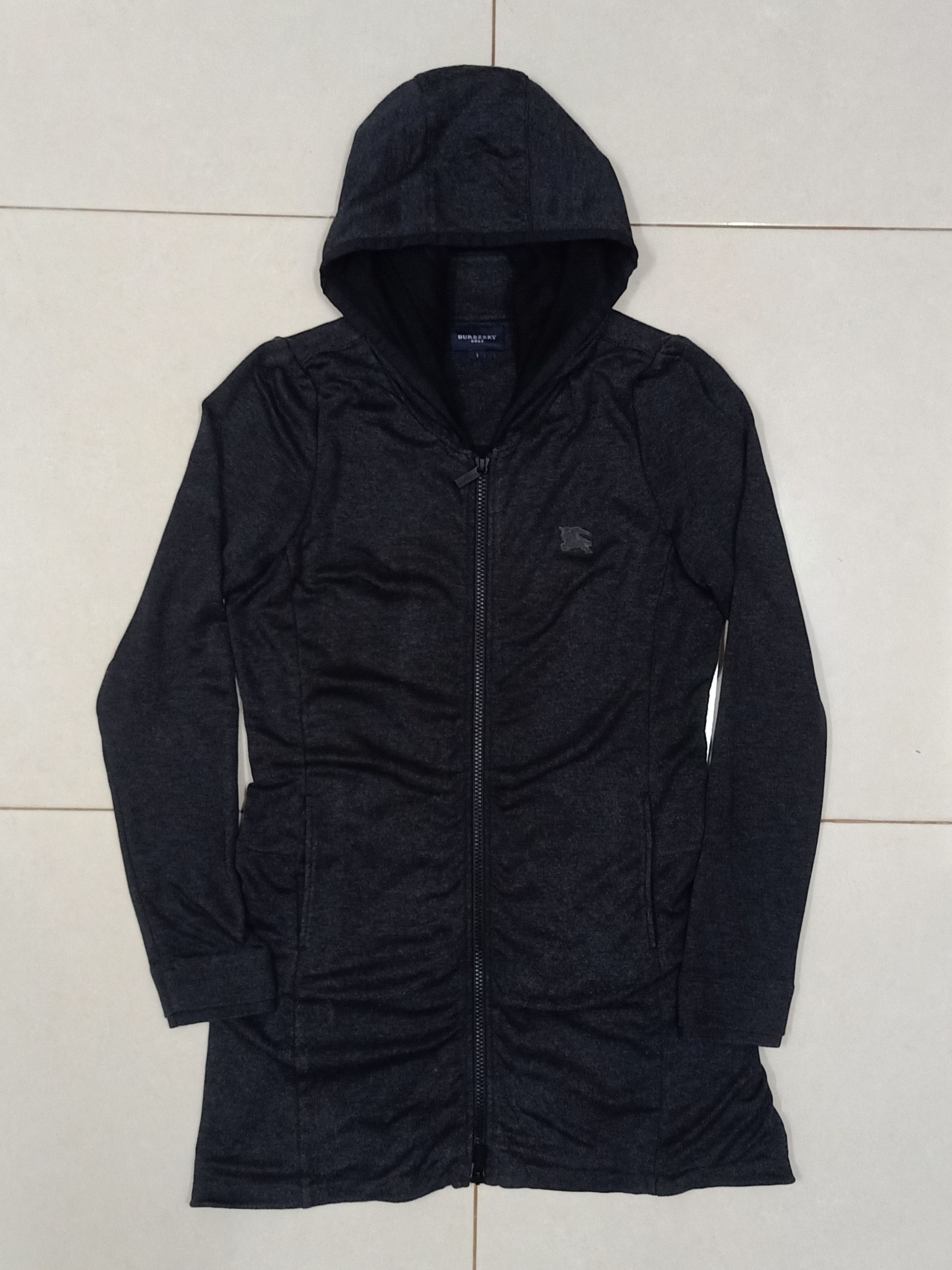Burberry BURBERRY GOLF Dark Gray Fleece Hoodie Activewear Parka Size S / US 4 / IT 40 - 7 Thumbnail