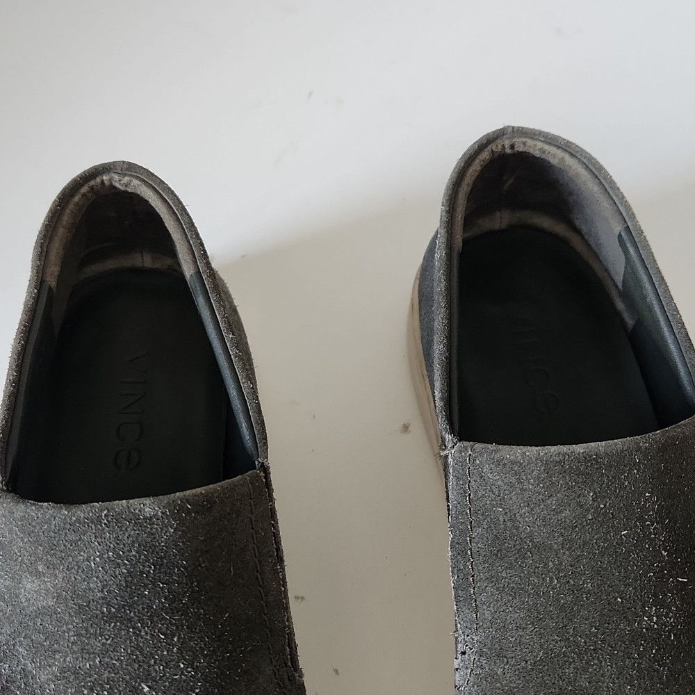 Vince VINCE | Barron Slip-On Sneakers Olive Green Suede Mens Sz 9 Size US 9.5 / EU 42-43 - 3 Thumbnail