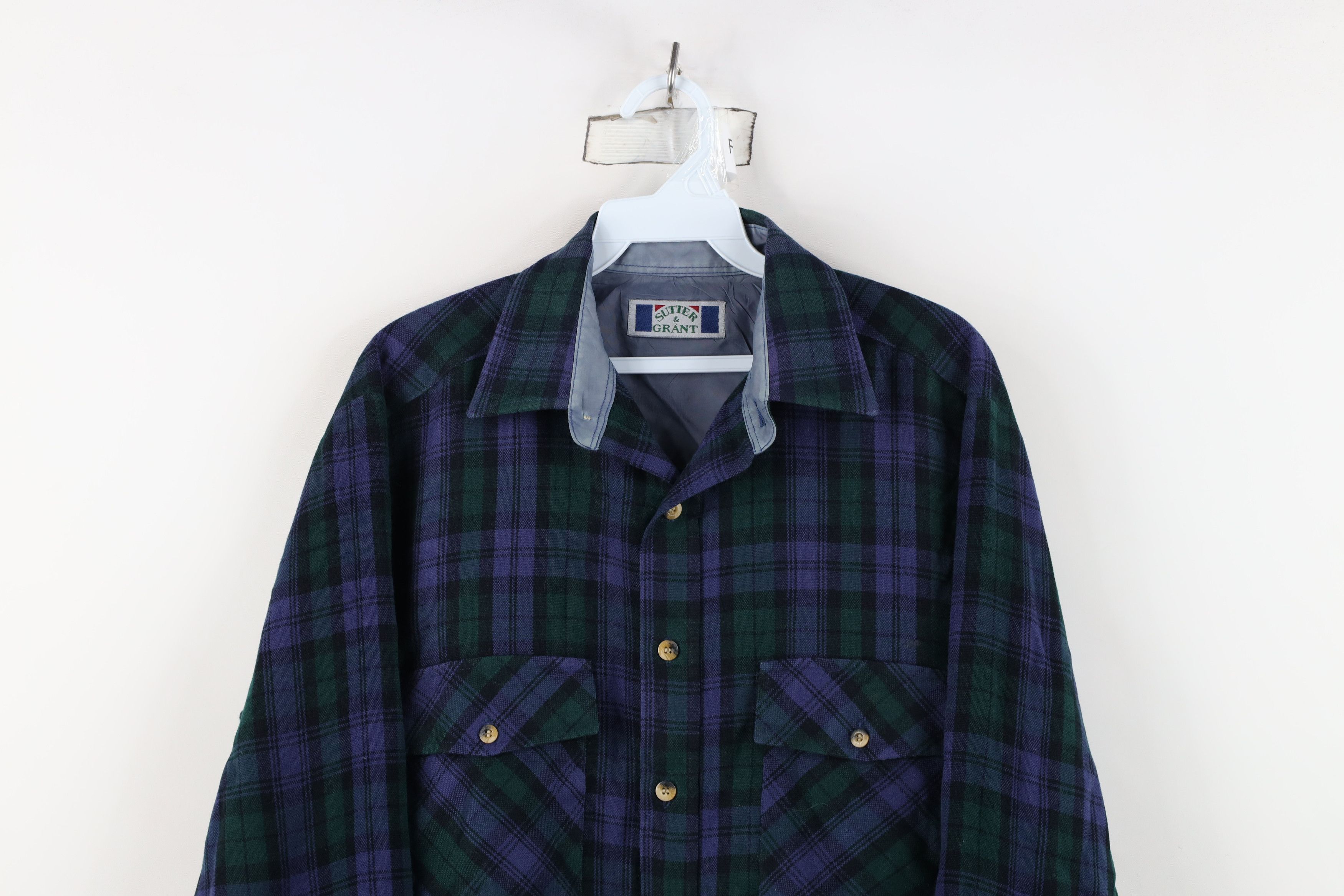 Vintage Vintage 90s Streetwear Knit Collared Board Button Shirt Size US M / EU 48-50 / 2 - 2 Thumbnail