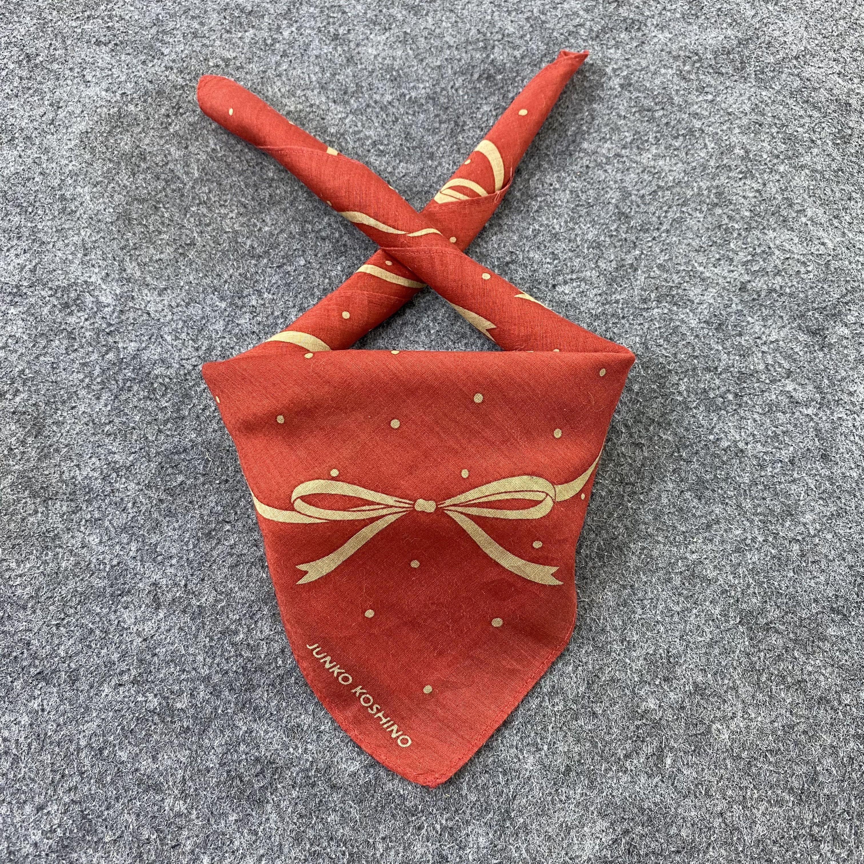 Japanese Brand Junko Koshino Handkerchief Neckerchief Bandana-B1624 Size ONE SIZE - 2 Thumbnail