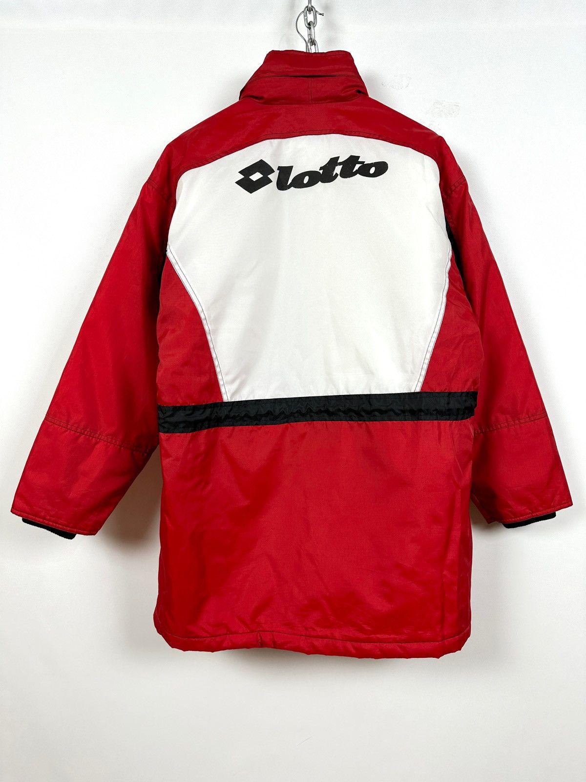 Lotto Sport 90s Vintage Lotto AC Milan Soccer Parka Coat Jacket Size US M / EU 48-50 / 2 - 2 Thumbnail
