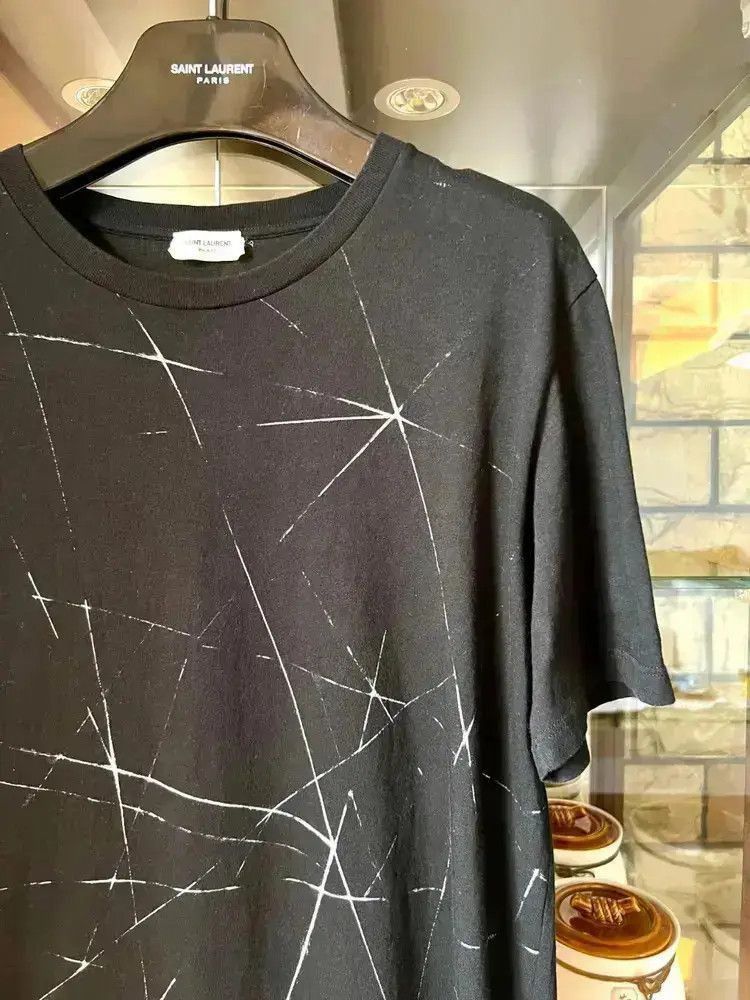 Other Saint Laurent Paris 19SS White Splash Tee-2507 Size US S / EU 44-46 / 1 - 2 Thumbnail
