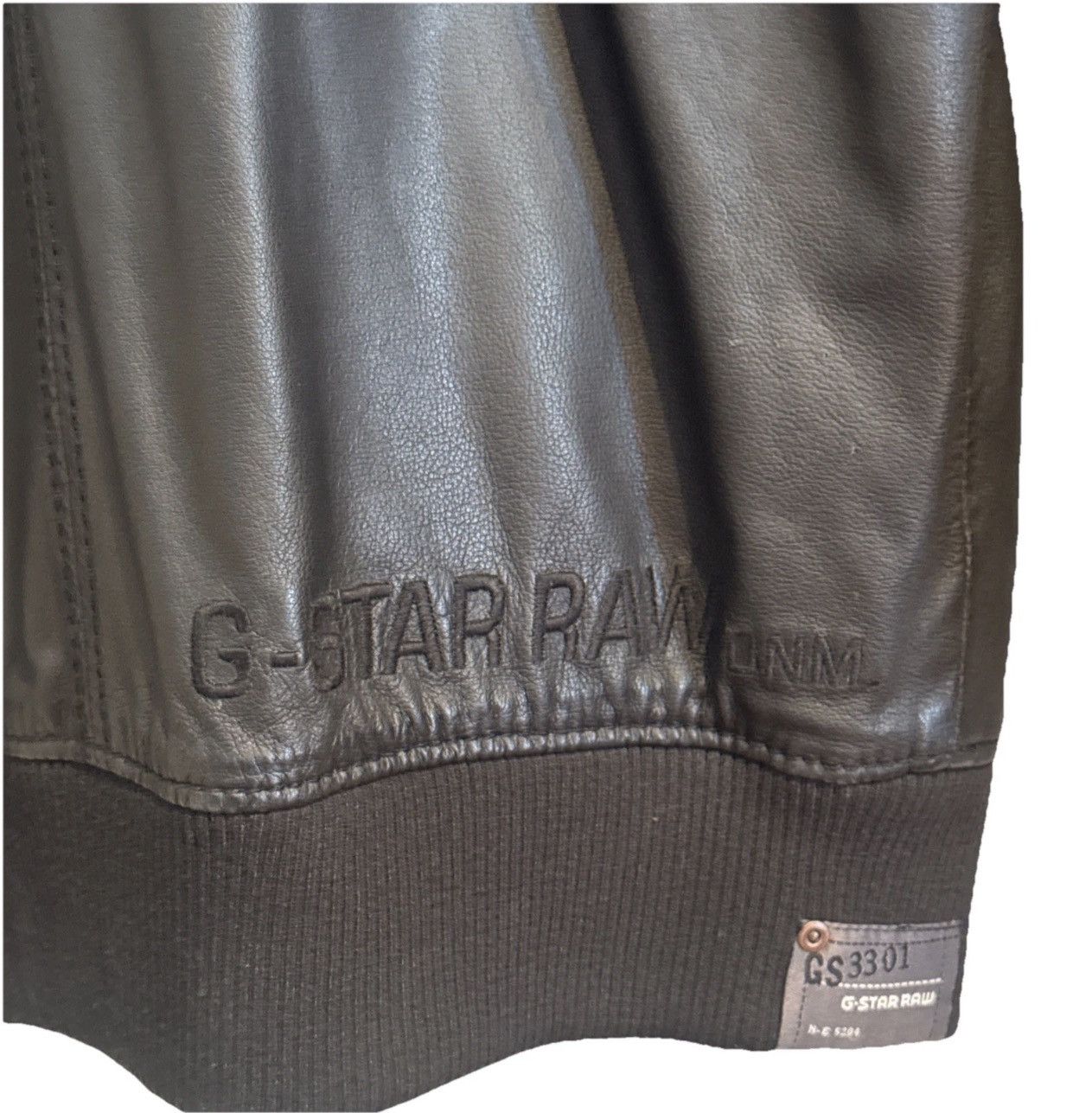G-Star G-Star Black Astron Leather Bomber Jacket ~ MED Size US M / EU 48-50 / 2 - 4 Thumbnail