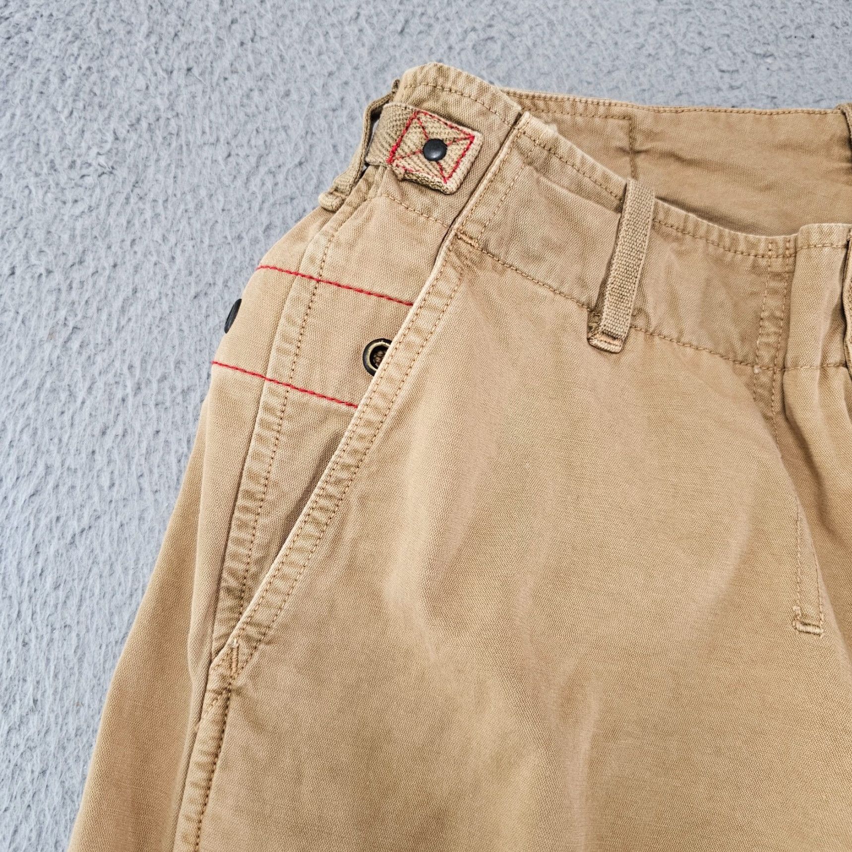 Armani Exchange VINTAGE Armani Exchange Shorts Mens 29 Brown Cargo Canvas Field Military Baggy Size US 29 - 4 Thumbnail
