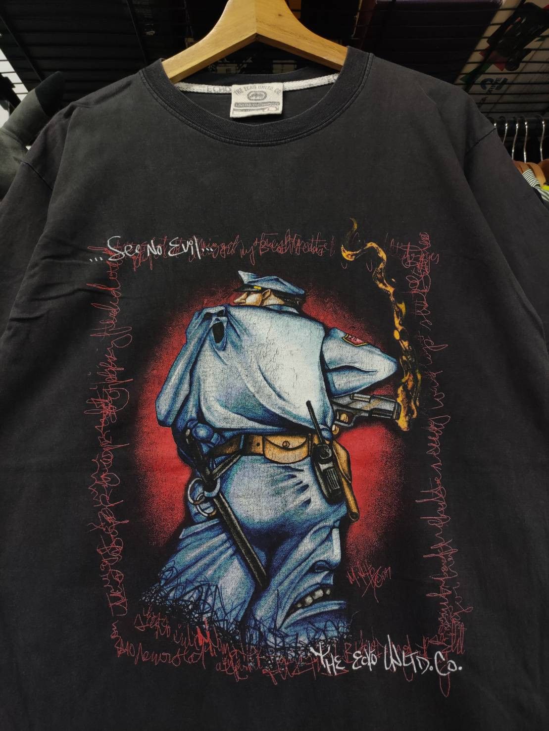 Ecko Unltd. Rare Vtg 90's Ecko Unltd " See No Evil " Limited Made in USA Size US L / EU 52-54 / 3 - 1 Thumbnail