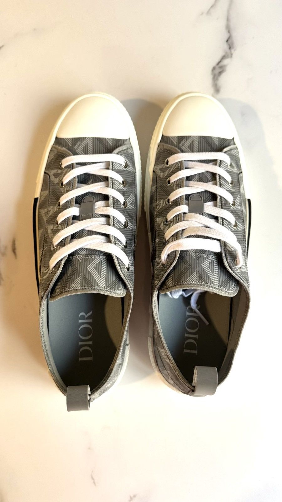Dior Dior B23 CD Diamond Low-Top Gray Sneakers Size US 11 / EU 44 - 5 Thumbnail