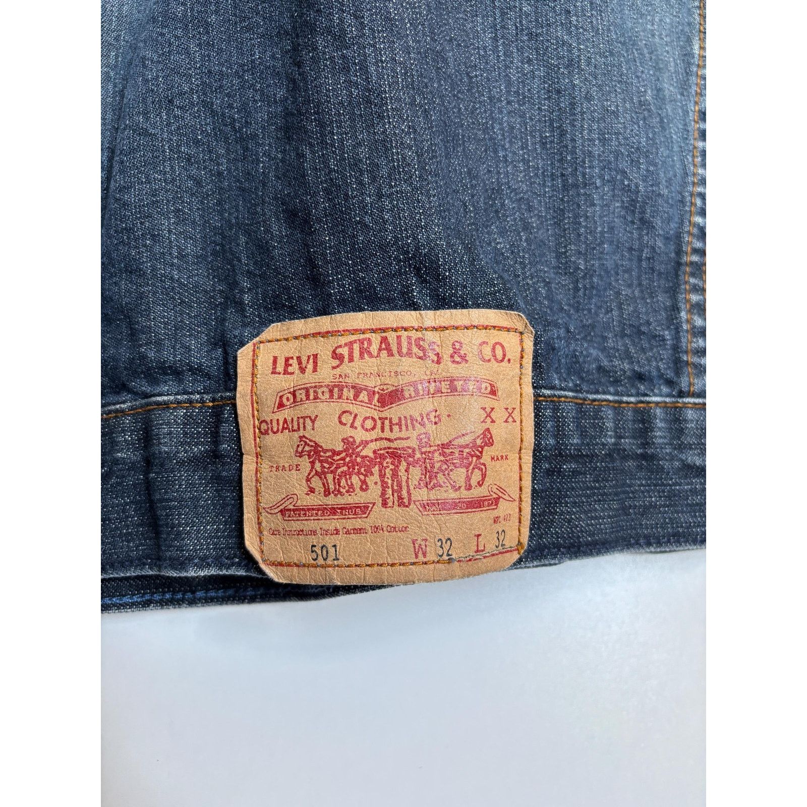 Levi's Levi’s 501 W32 L32 Made in USA Red Tab Vintage Denim Jacket Size US M / EU 48-50 / 2 - 9 Thumbnail