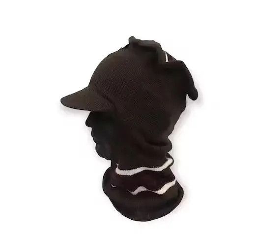 Japanese Brand Japanese Brand Ace Balaclava Stripe Design Beanie Hat Size ONE SIZE - 1 Thumbnail