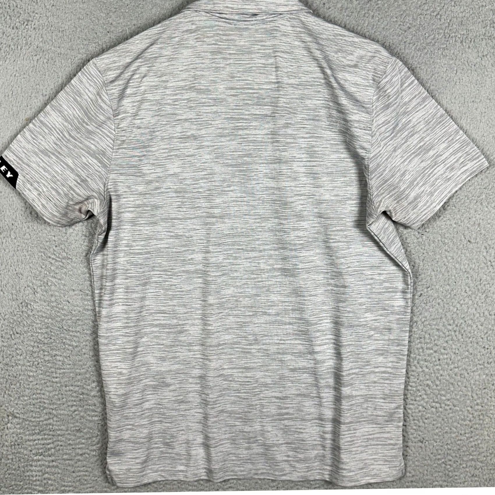 Oakley Oakley Polo Shirt Mens L Grey Space Dye Regular Fit Short Sleeve Golf Size US L / EU 52-54 / 3 - 3 Thumbnail