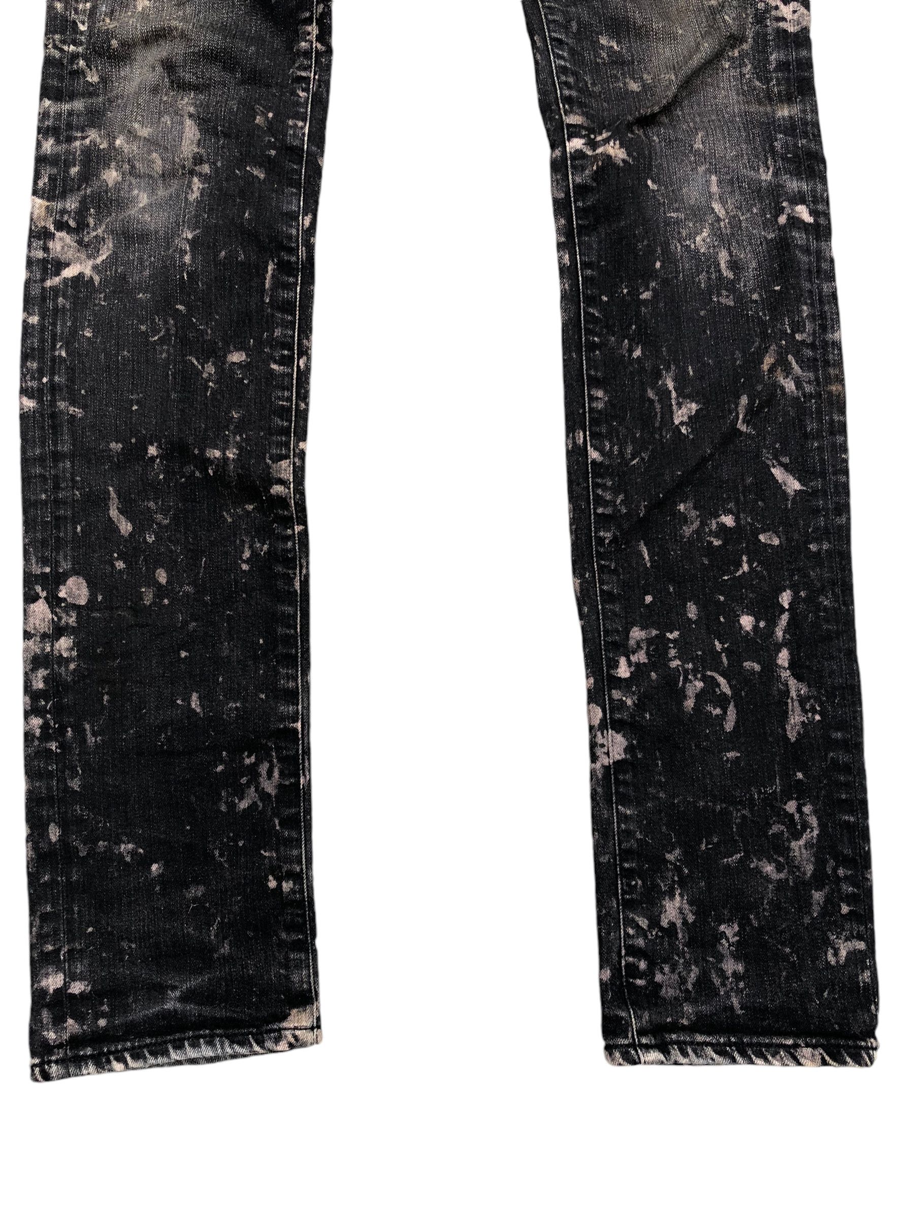 Dior 💯🔥DIOR HOMME Bleached Splatter Slim Pant Size US 31 - 4 Thumbnail