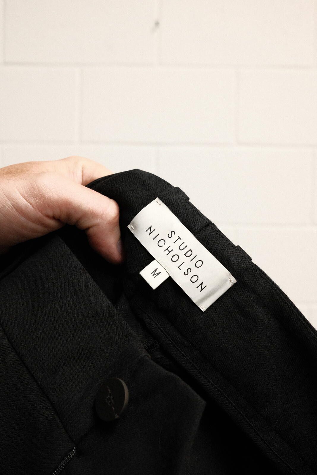 Studio Nicholson Studio Nicholson Black Tailored Shorts, Size M Size US 32 / EU 48 - 3 Thumbnail