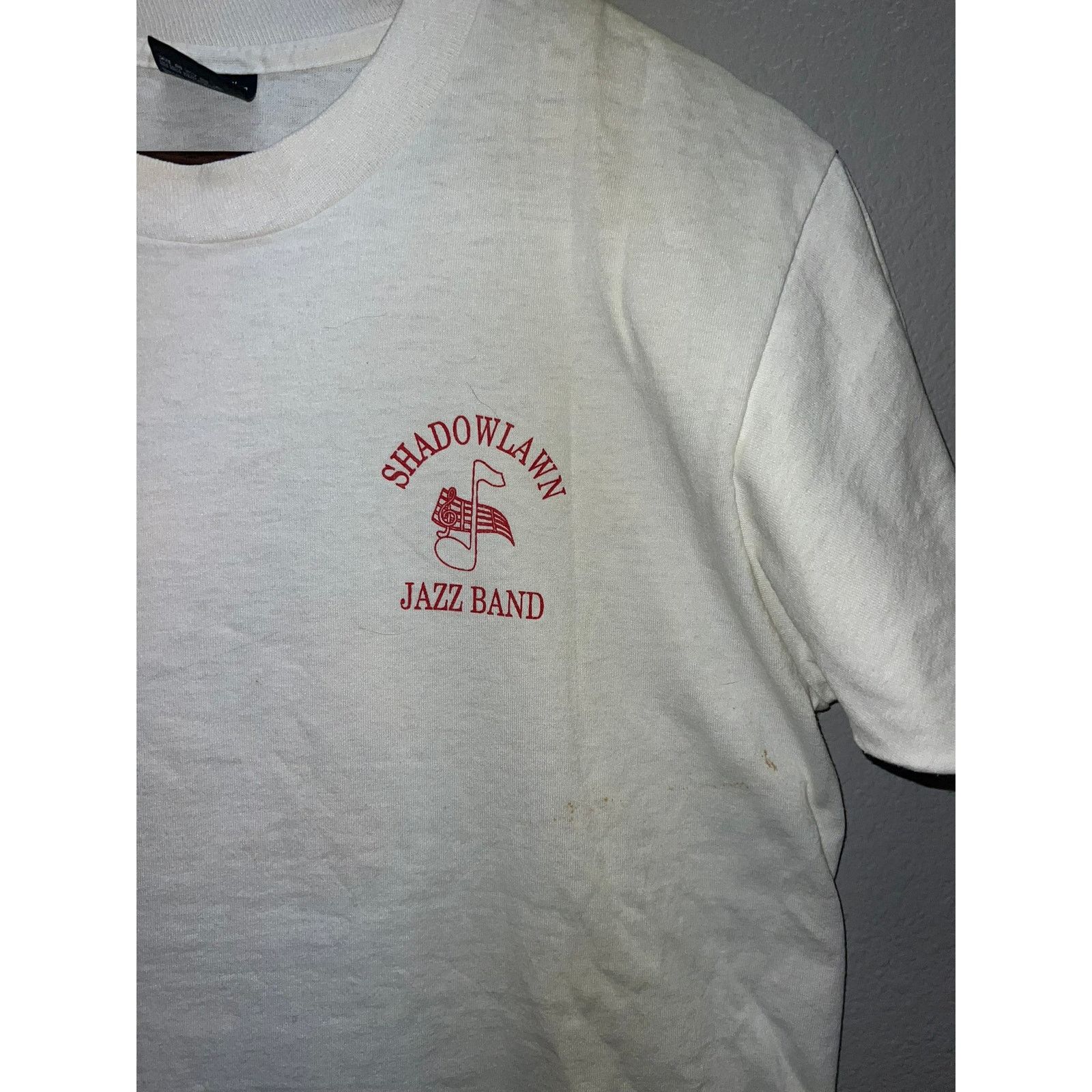 Vintage Vintage Shadowlawn Shirt Jazz Band Tee Graphic Music White M Size US M / EU 48-50 / 2 - 3 Thumbnail